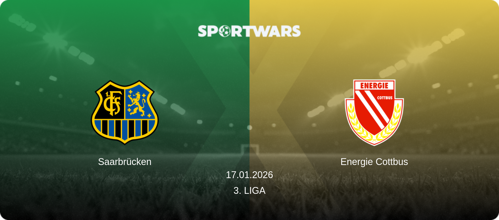 Saarbrücken — Energie Cottbus, 17.01.2026 — 3. Liga (match preview)