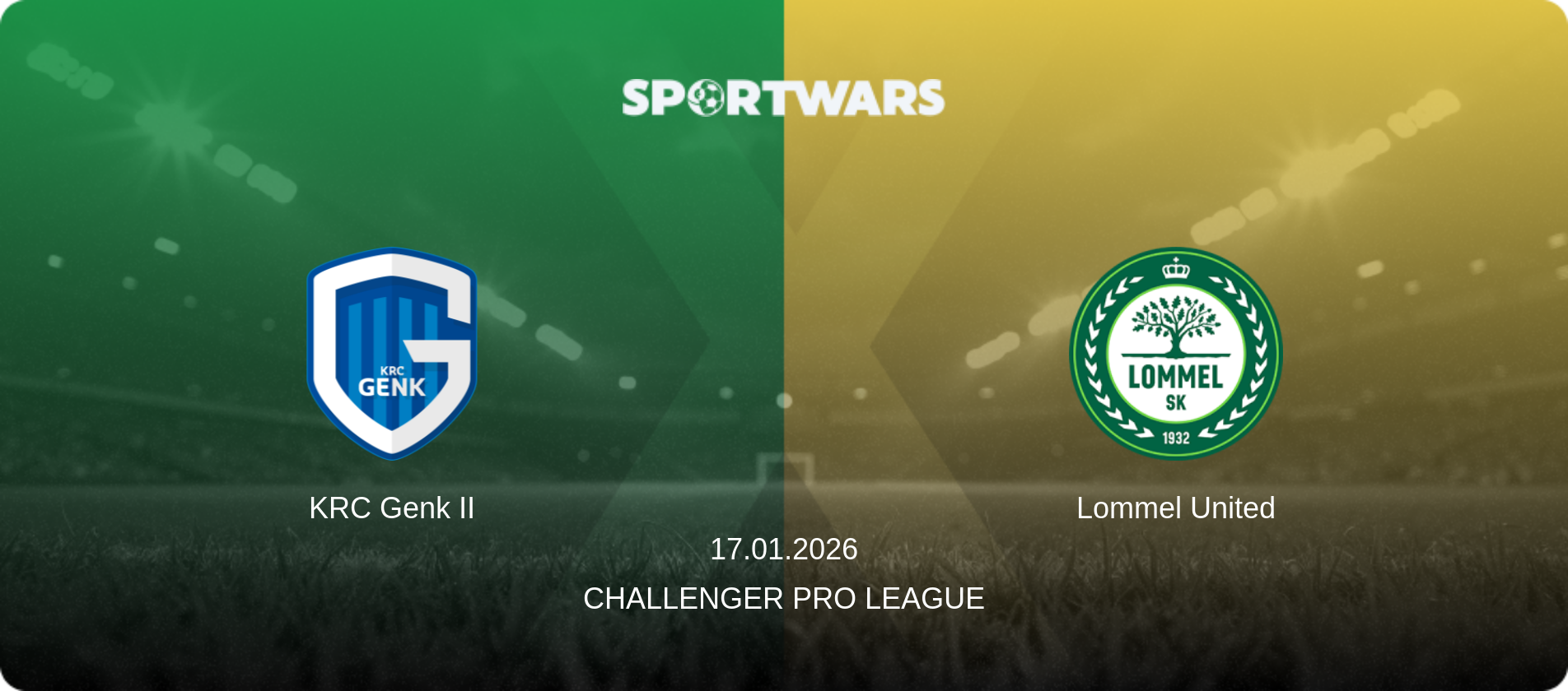 KRC Genk II — Lommel United, 17.01.2026 — Challenger Pro League (match preview)