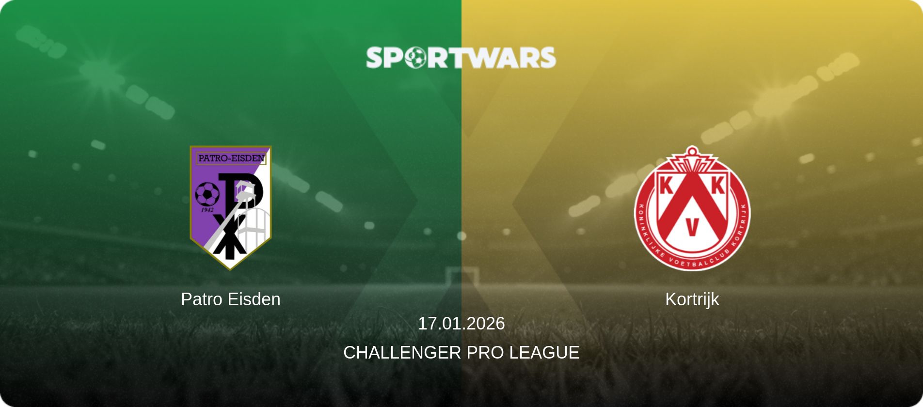 Patro Eisden — Kortrijk, 17.01.2026 — Challenger Pro League (match preview)