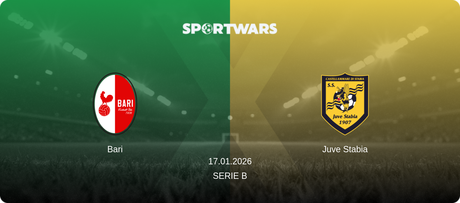 Bari — Juve Stabia, 17.01.2026 — Serie B (match preview)