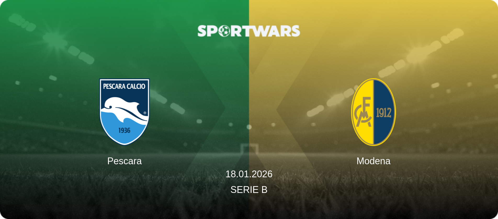 Pescara — Modena, 18.01.2026 — Serie B (match preview)