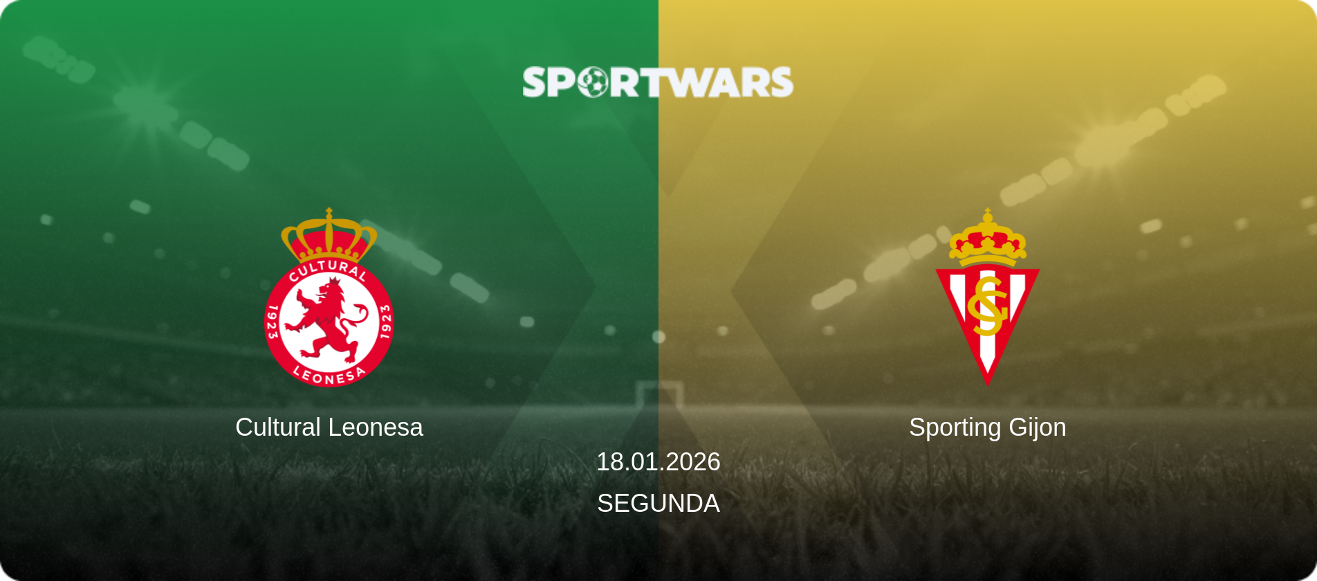Cultural Leonesa — Sporting Gijon, 18.01.2026 — Segunda (match preview)