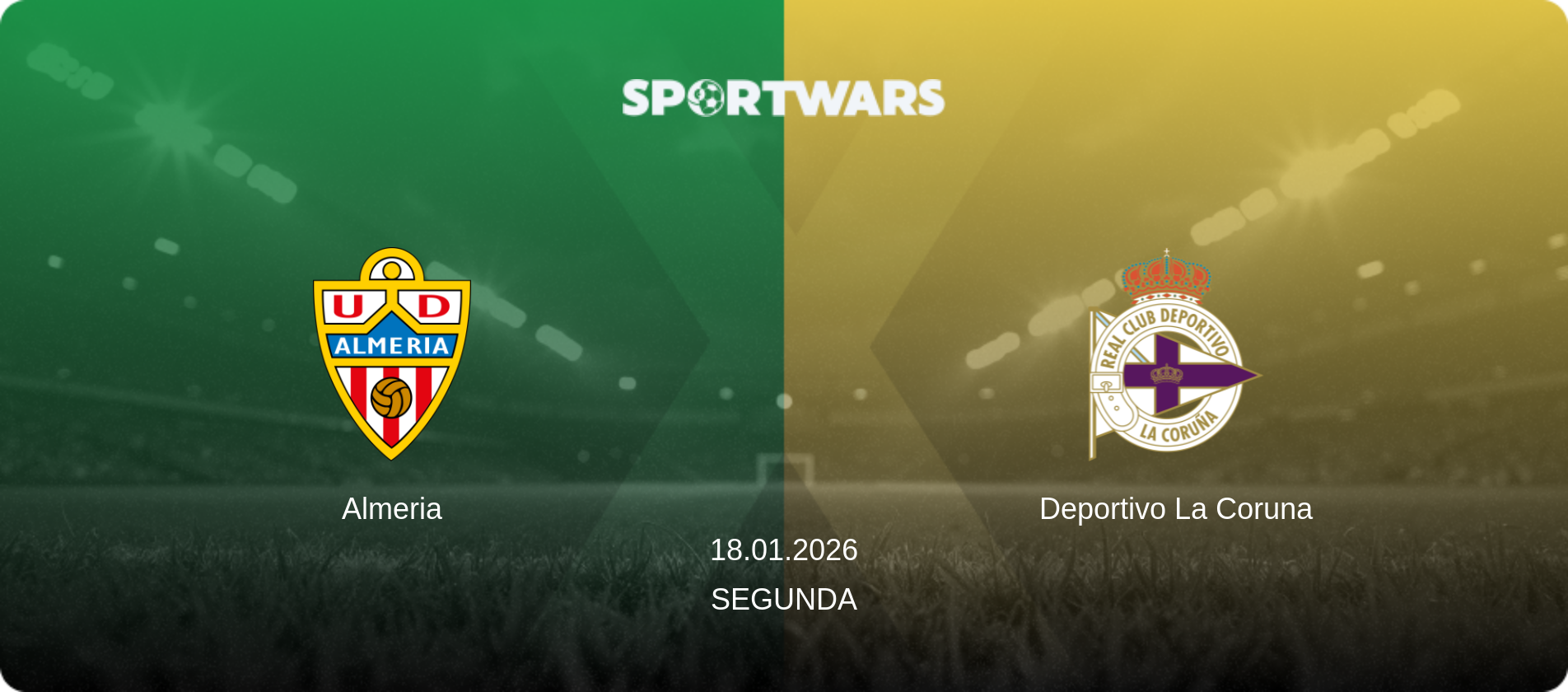 Almeria — Deportivo La Coruna, 18.01.2026 — Segunda (match preview)