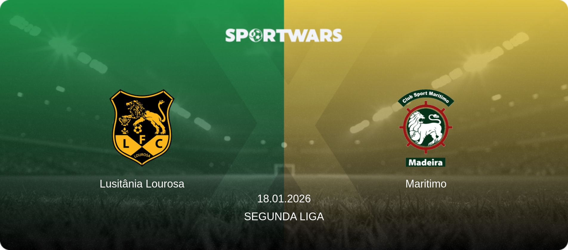 Lusitânia Lourosa — Maritimo, 18.01.2026 — Segunda Liga (match preview)