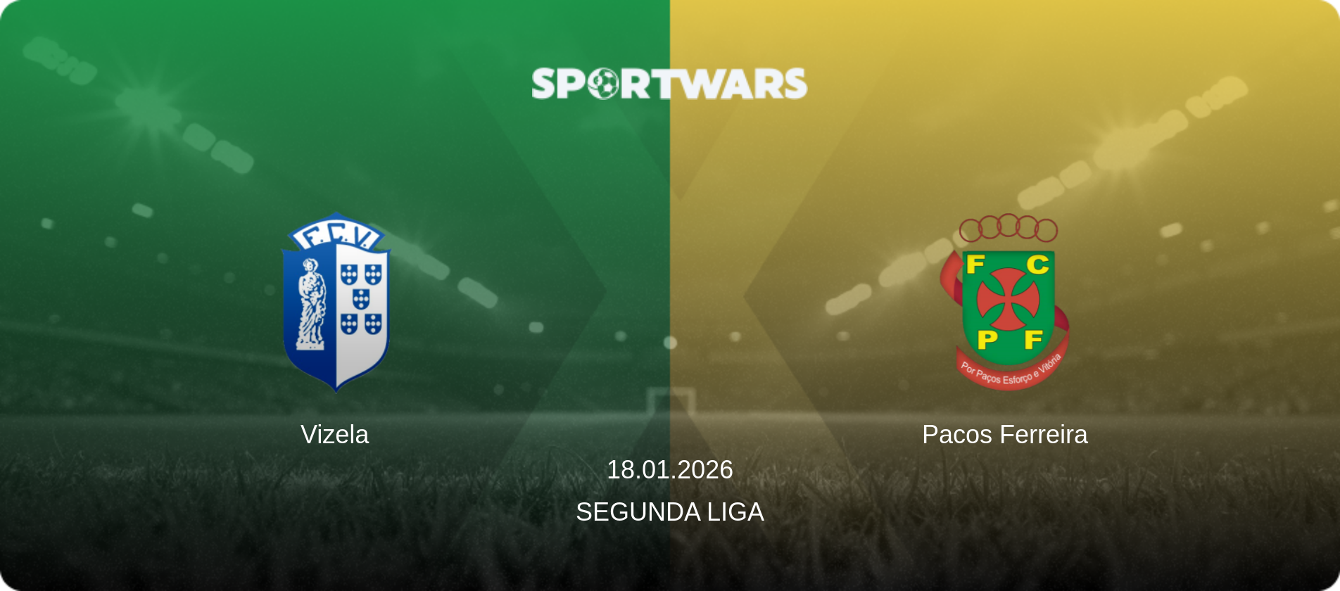 Vizela — Pacos Ferreira, 18.01.2026 — Segunda Liga (match preview)
