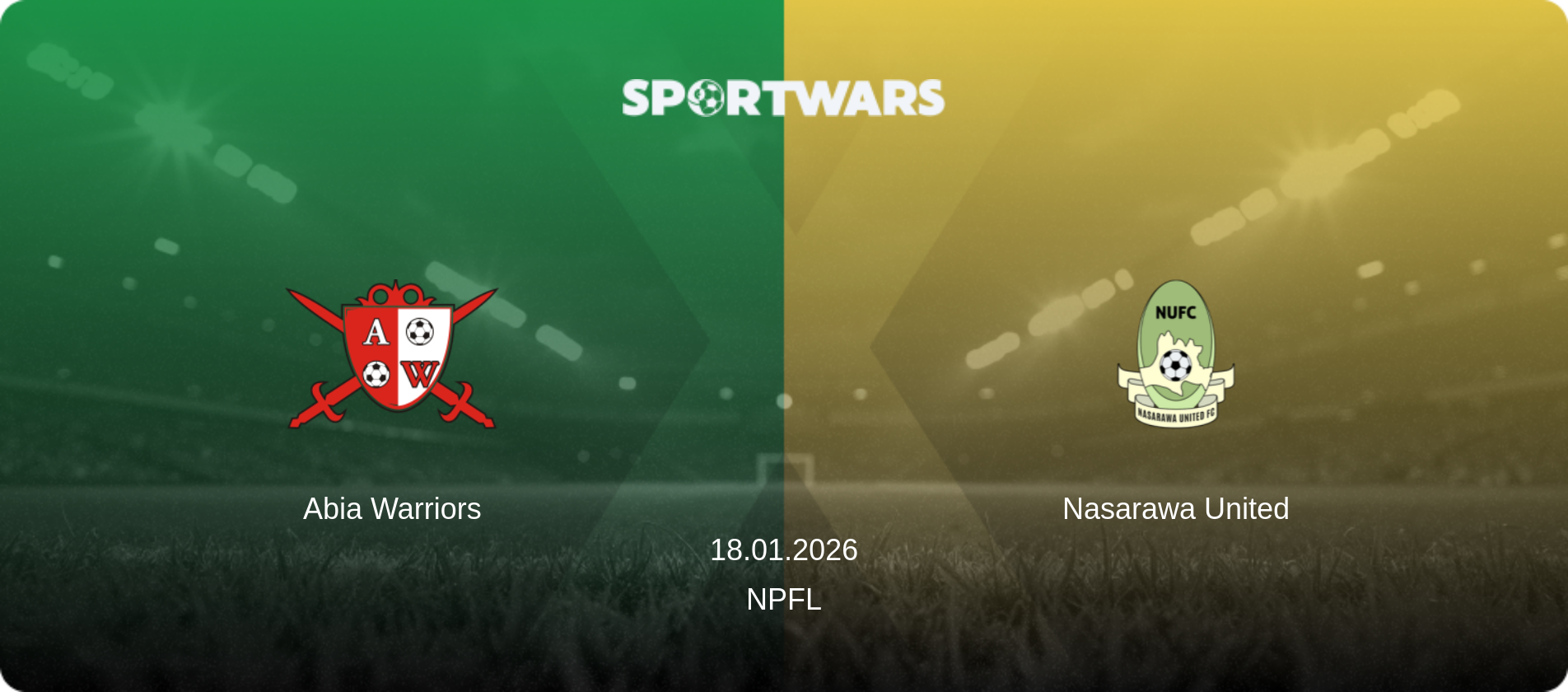 Abia Warriors — Nasarawa United, 18.01.2026 — NPFL (match preview)