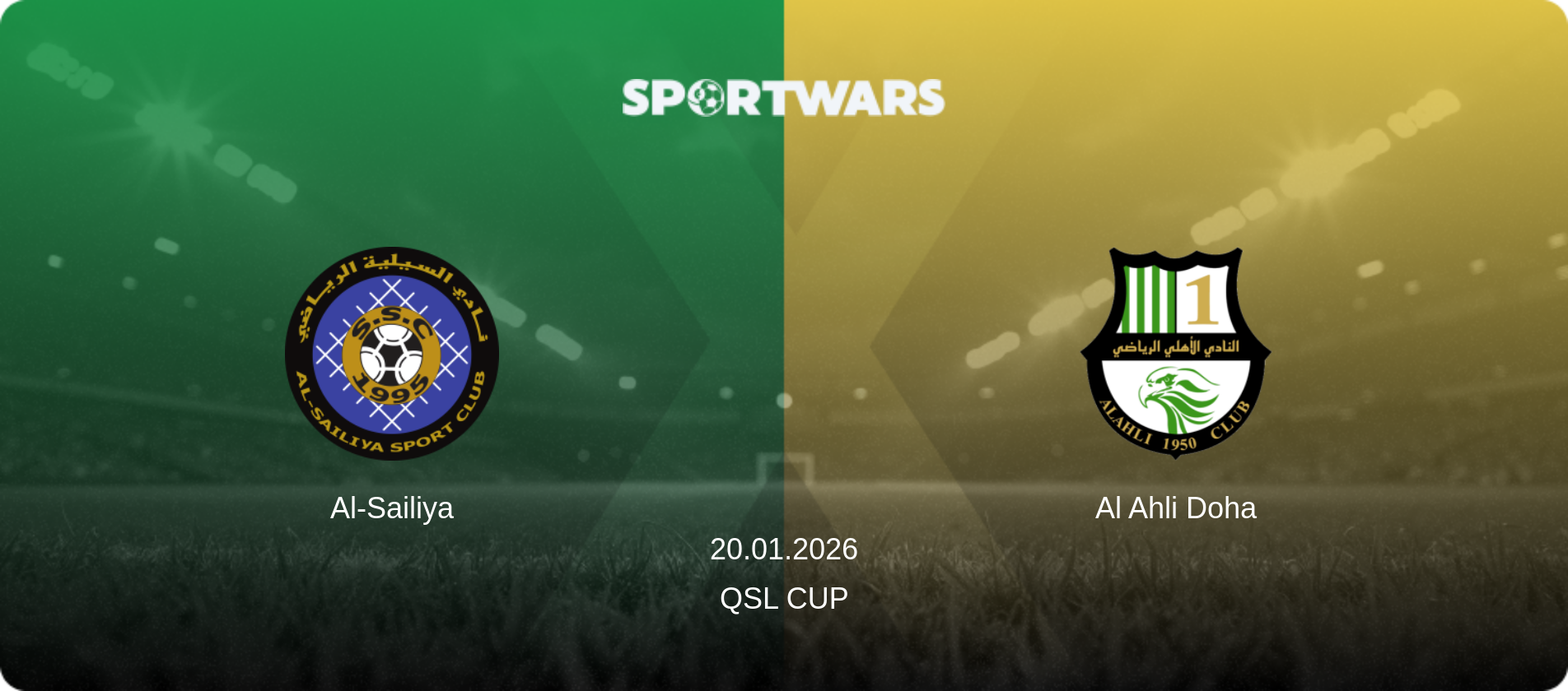Al-Sailiya — Al Ahli Doha, 20.01.2026 — QSL Cup (match preview)