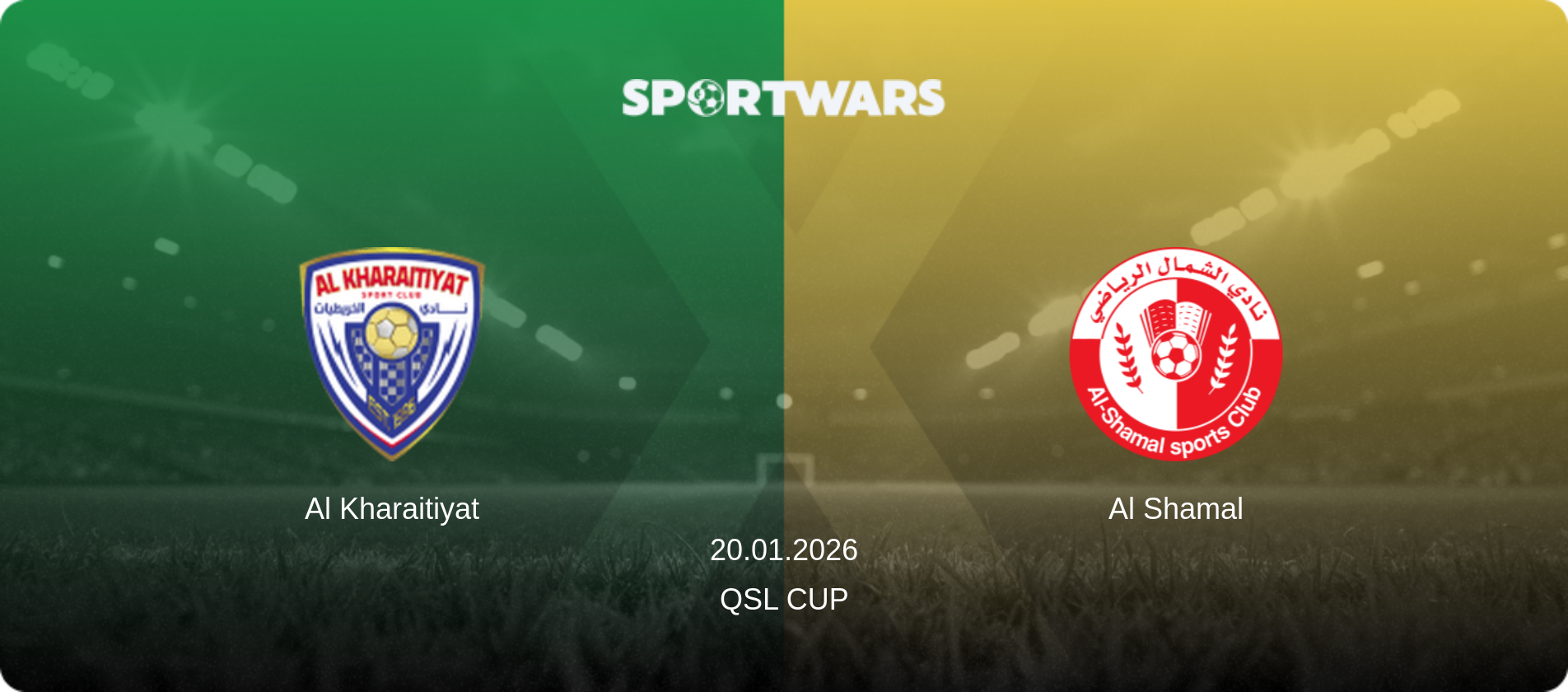 Al Kharaitiyat — Al Shamal, 20.01.2026 — QSL Cup (match preview)