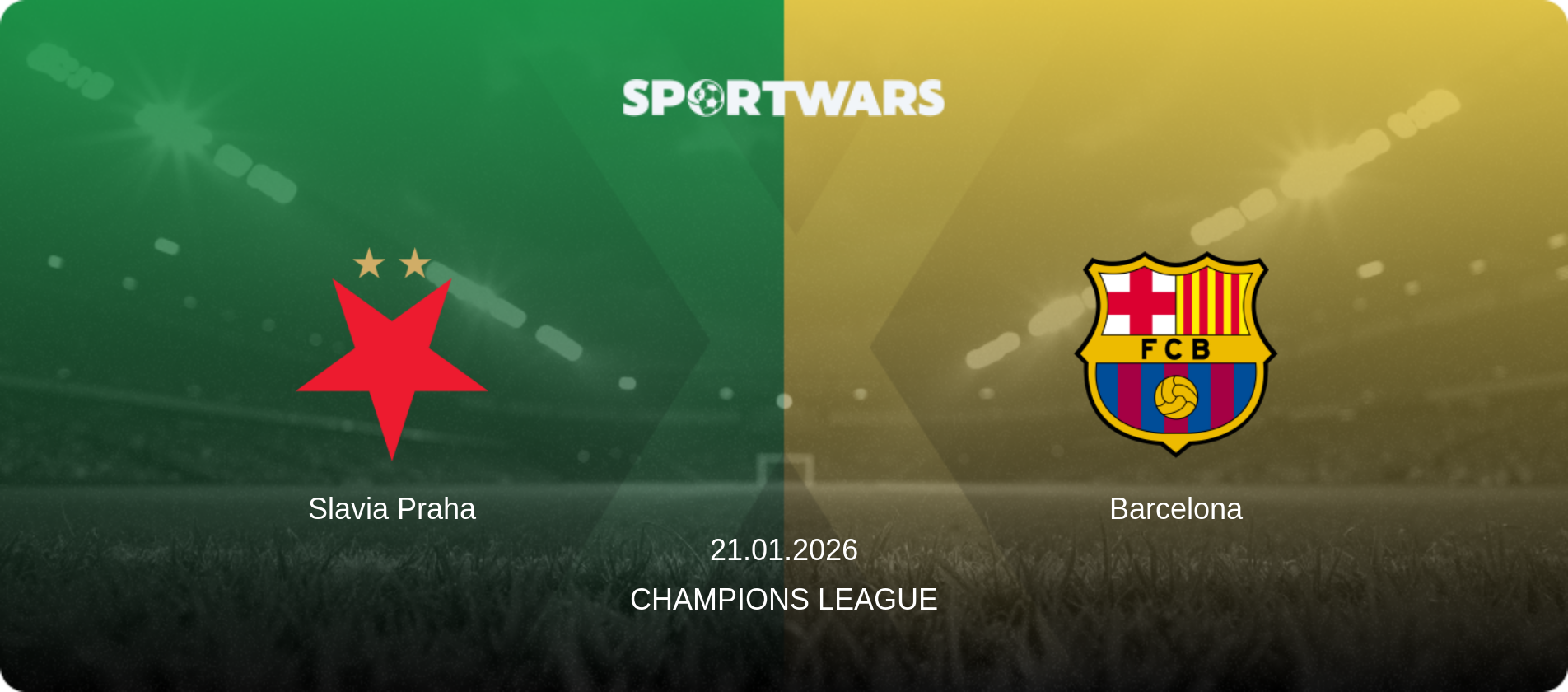 Slavia Praha — Barcelona, 21.01.2026 — Champions League (match preview)