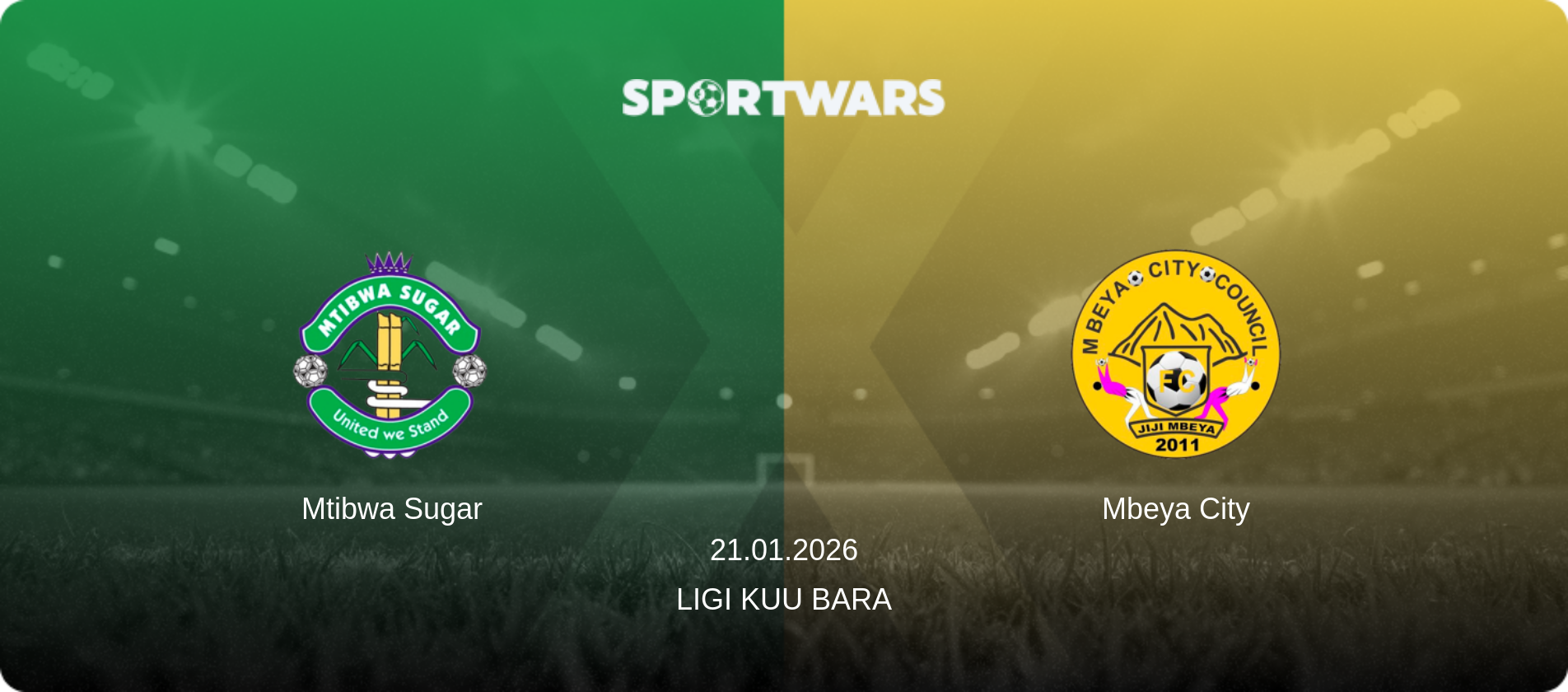 Mtibwa Sugar — Mbeya City, 21.01.2026 — Ligi kuu Bara (match preview)