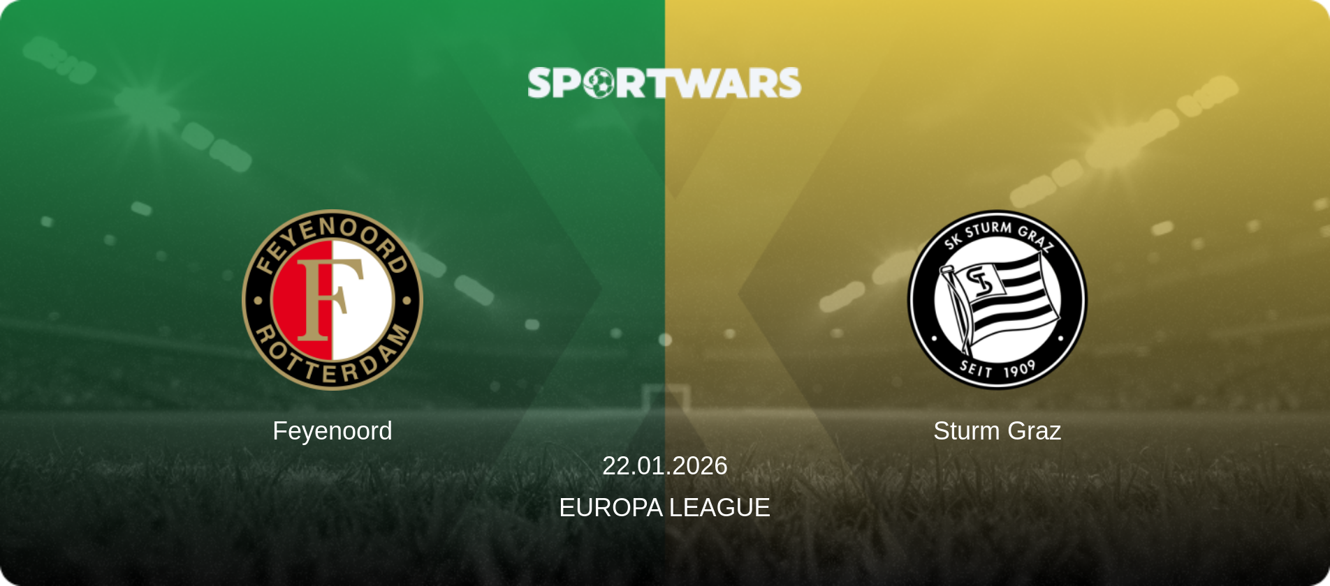 Feyenoord — Sturm Graz, 22.01.2026 — Europa League (match preview)
