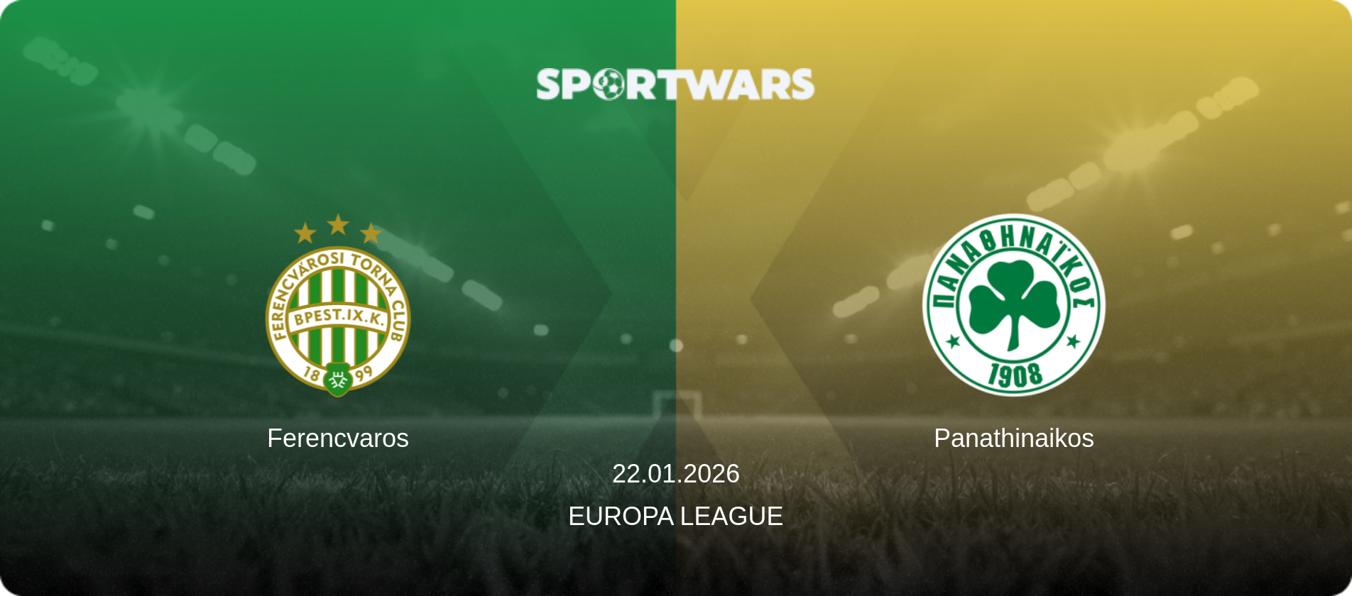 Ferencvaros — Panathinaikos, 22.01.2026 — Europa League (match preview)