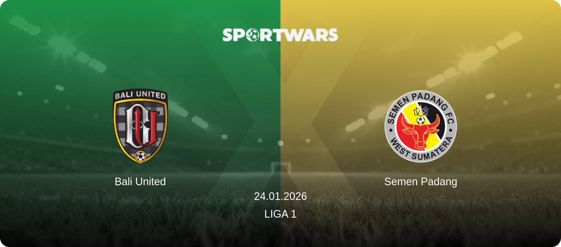 Bali United — Semen Padang, 24.01.2026 — Liga 1 (match preview)