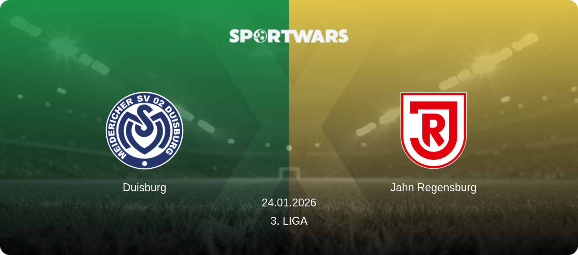 Duisburg — Jahn Regensburg, 24.01.2026 — 3. Liga (match preview)