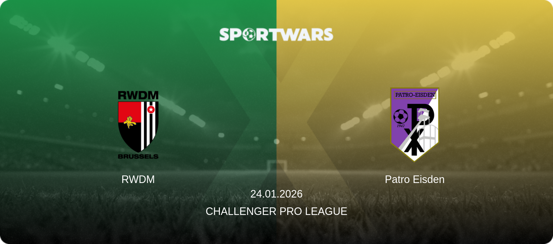RWDM — Patro Eisden, 24.01.2026 — Challenger Pro League (match preview)