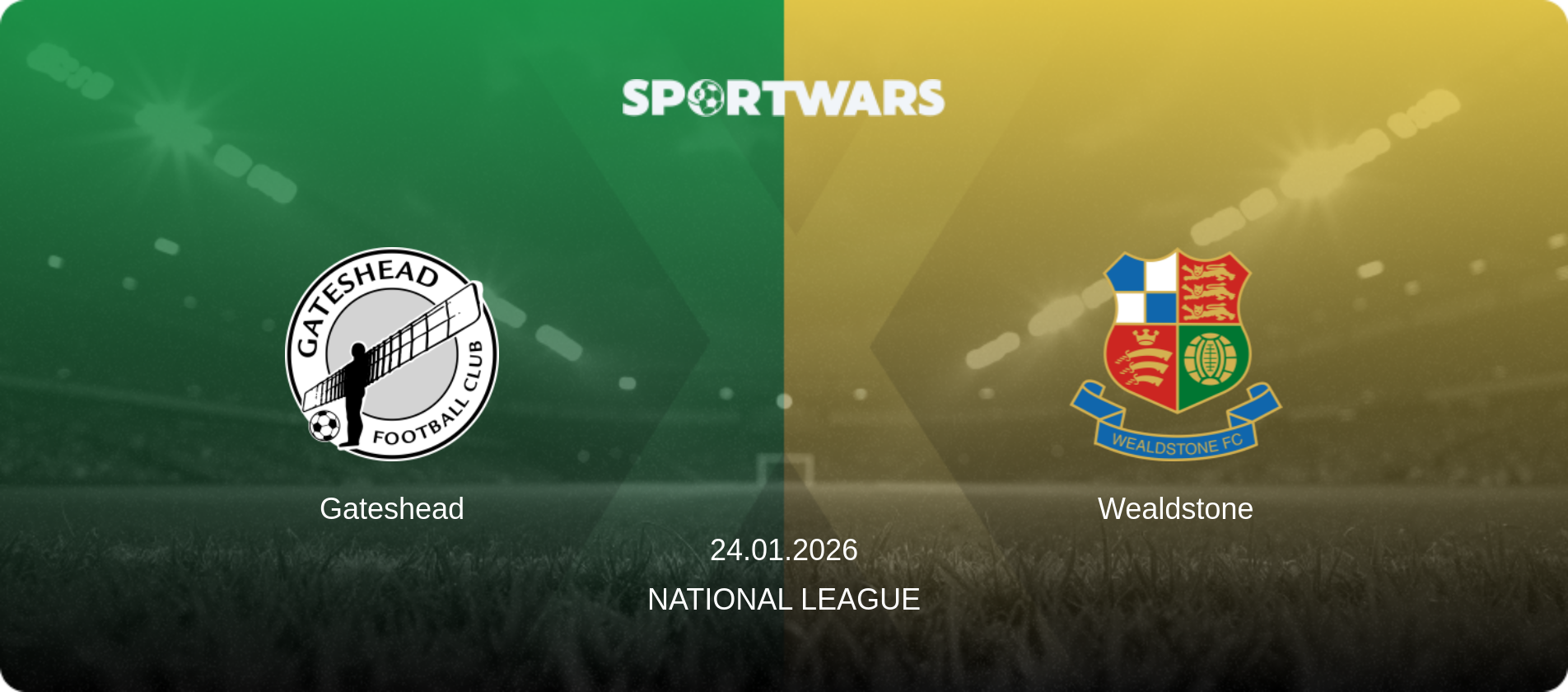 Gateshead — Wealdstone, 24.01.2026 — National League (match preview)