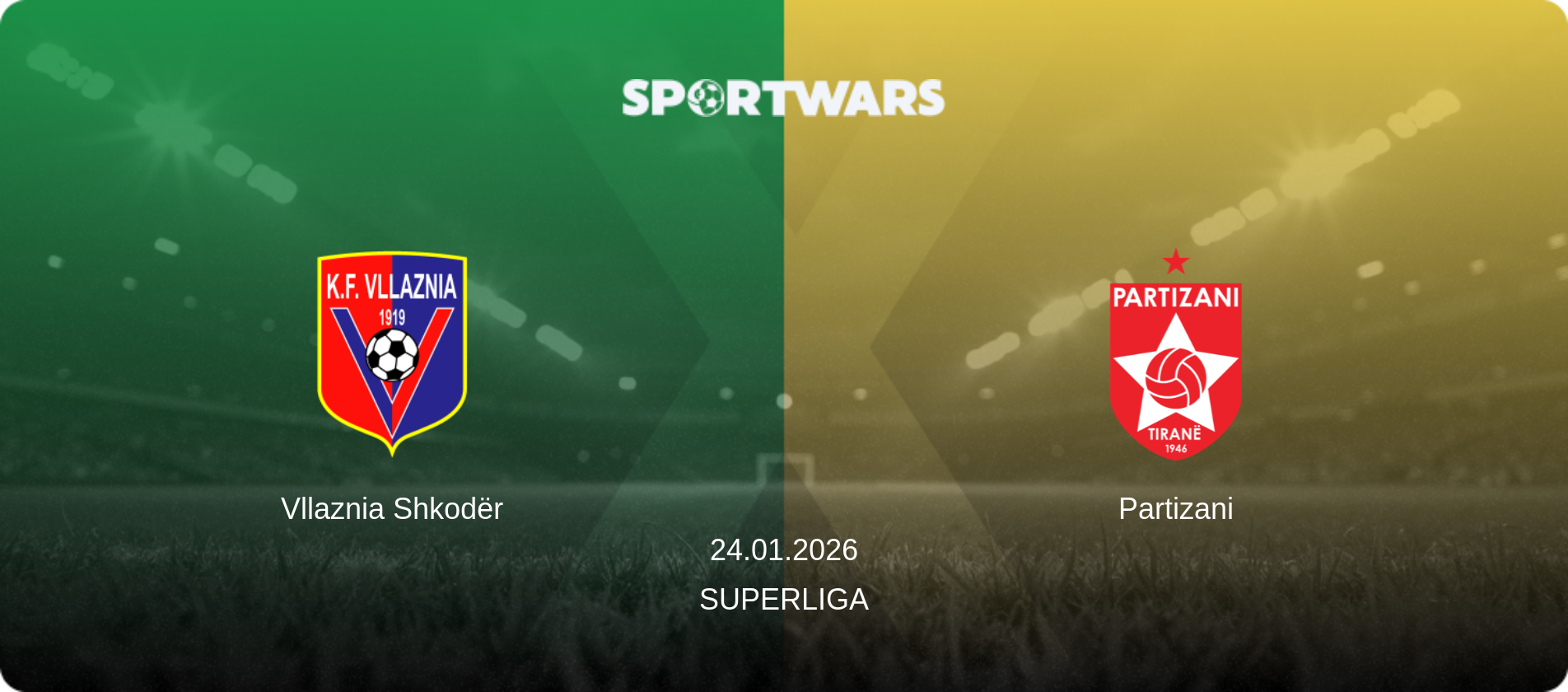Vllaznia Shkodër — Partizani, 24.01.2026 — Superliga (match preview)