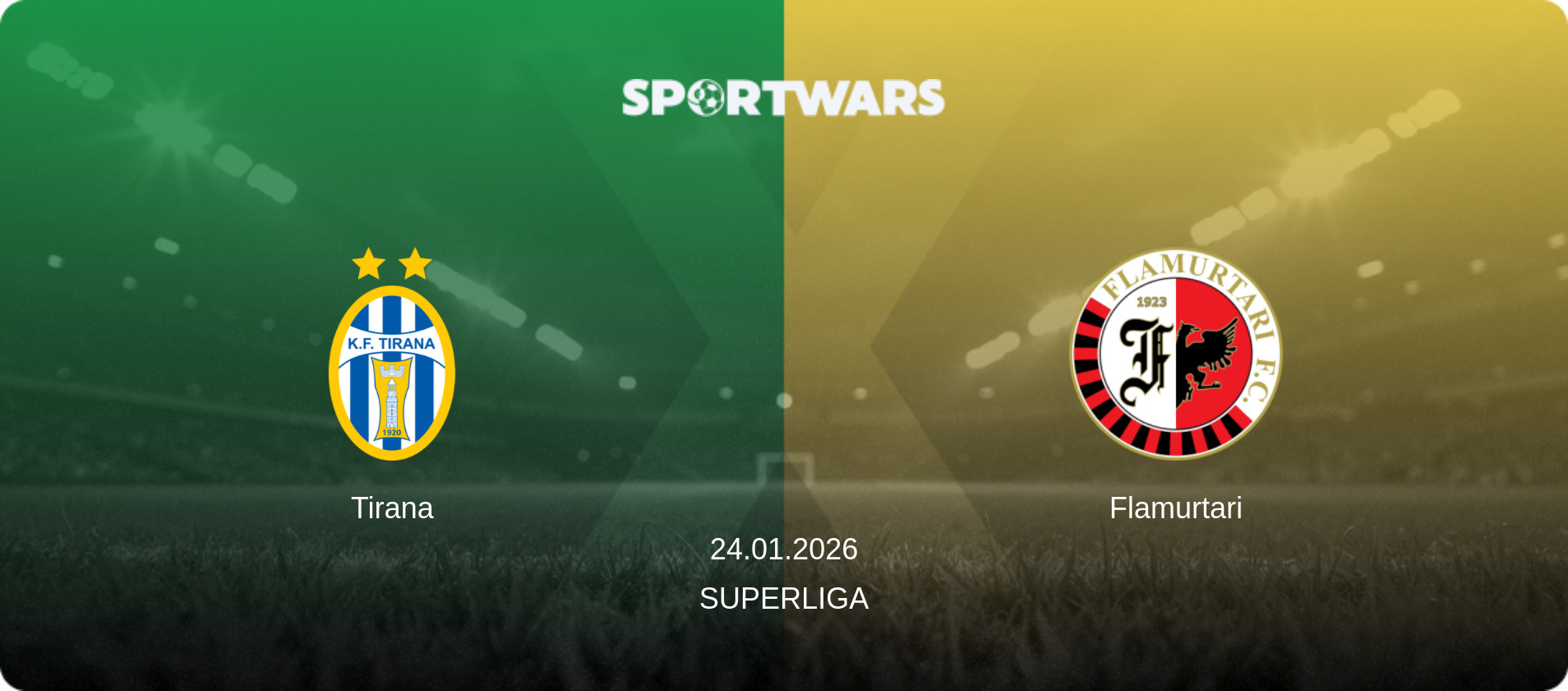 Tirana — Flamurtari, 24.01.2026 — Superliga (match preview)