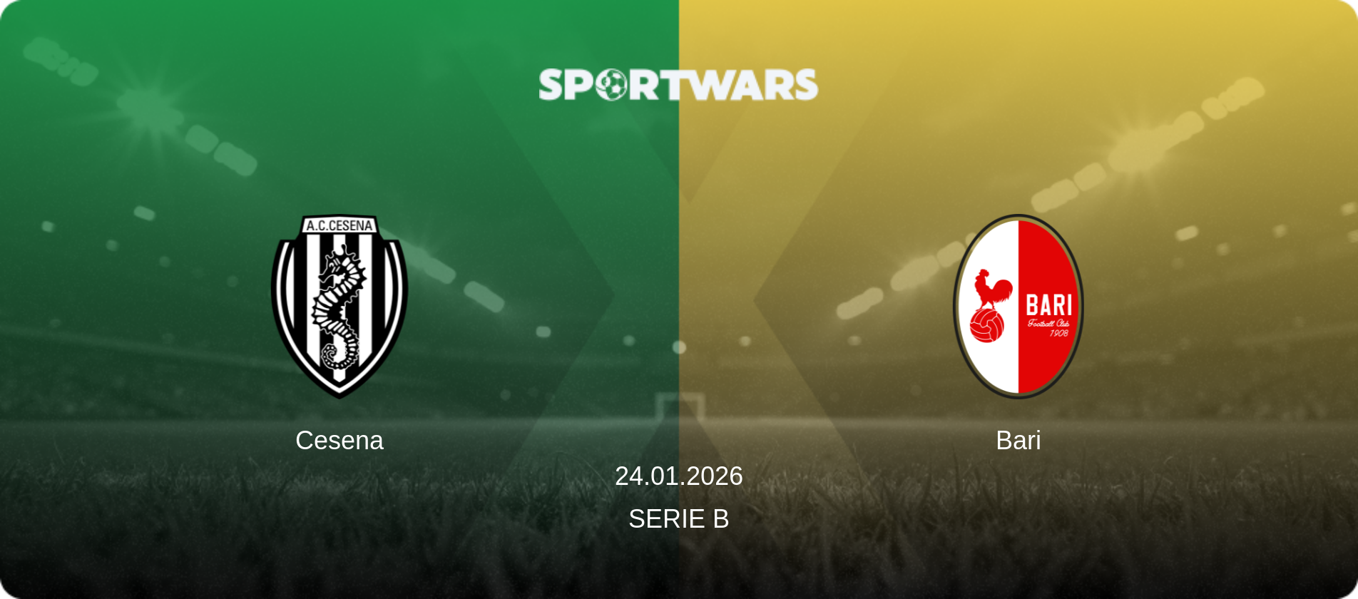 Cesena — Bari, 24.01.2026 — Serie B (match preview)