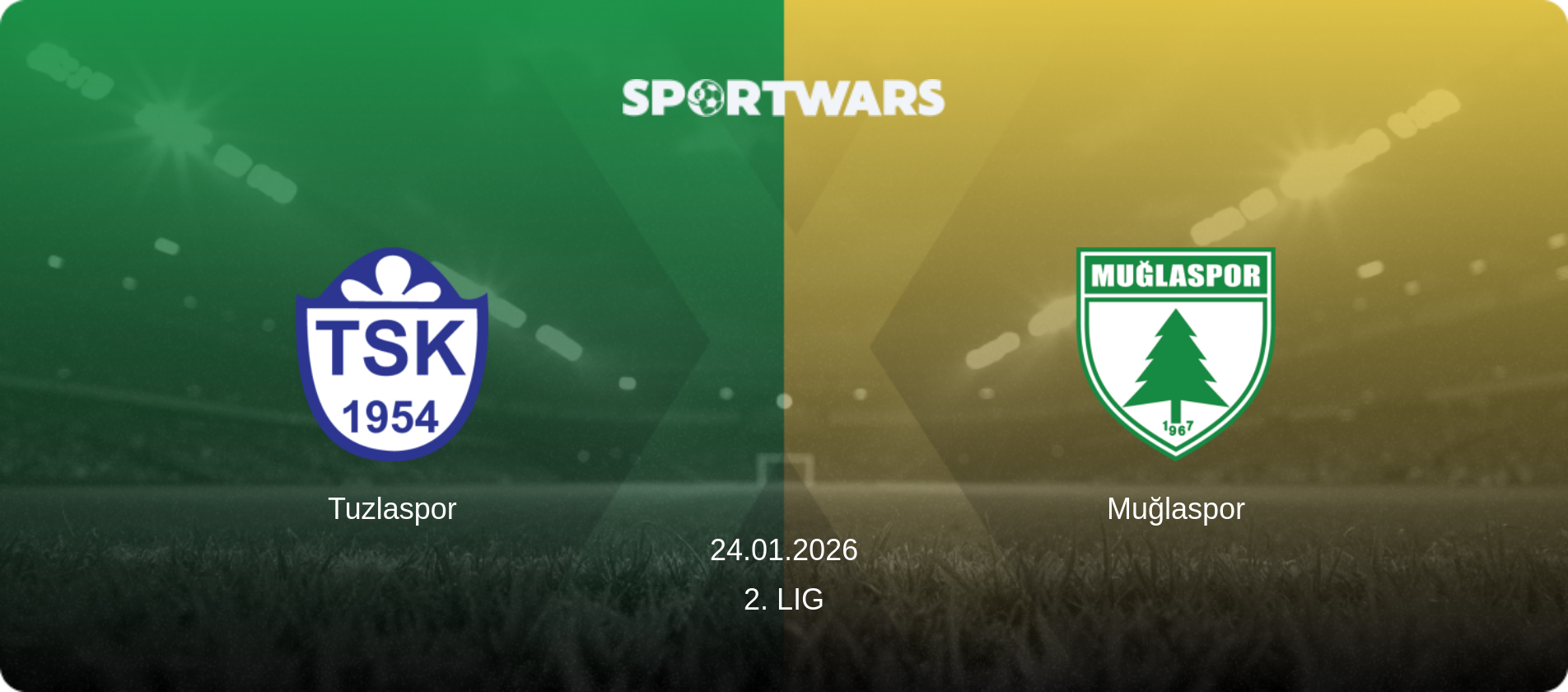 Tuzlaspor — Muğlaspor, 24.01.2026 — 2. Lig (match preview)