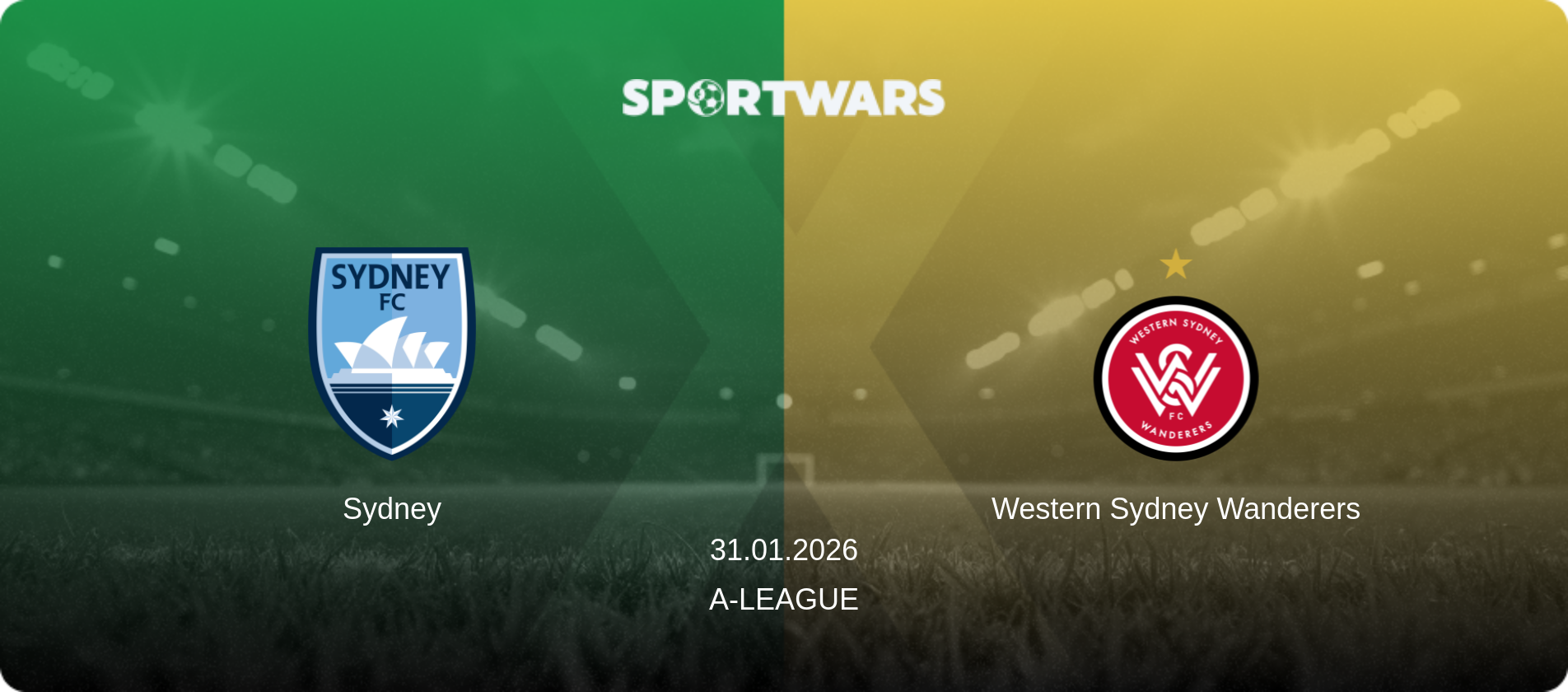 Sydney — Western Sydney Wanderers, 31.01.2026 — A-League (match preview)
