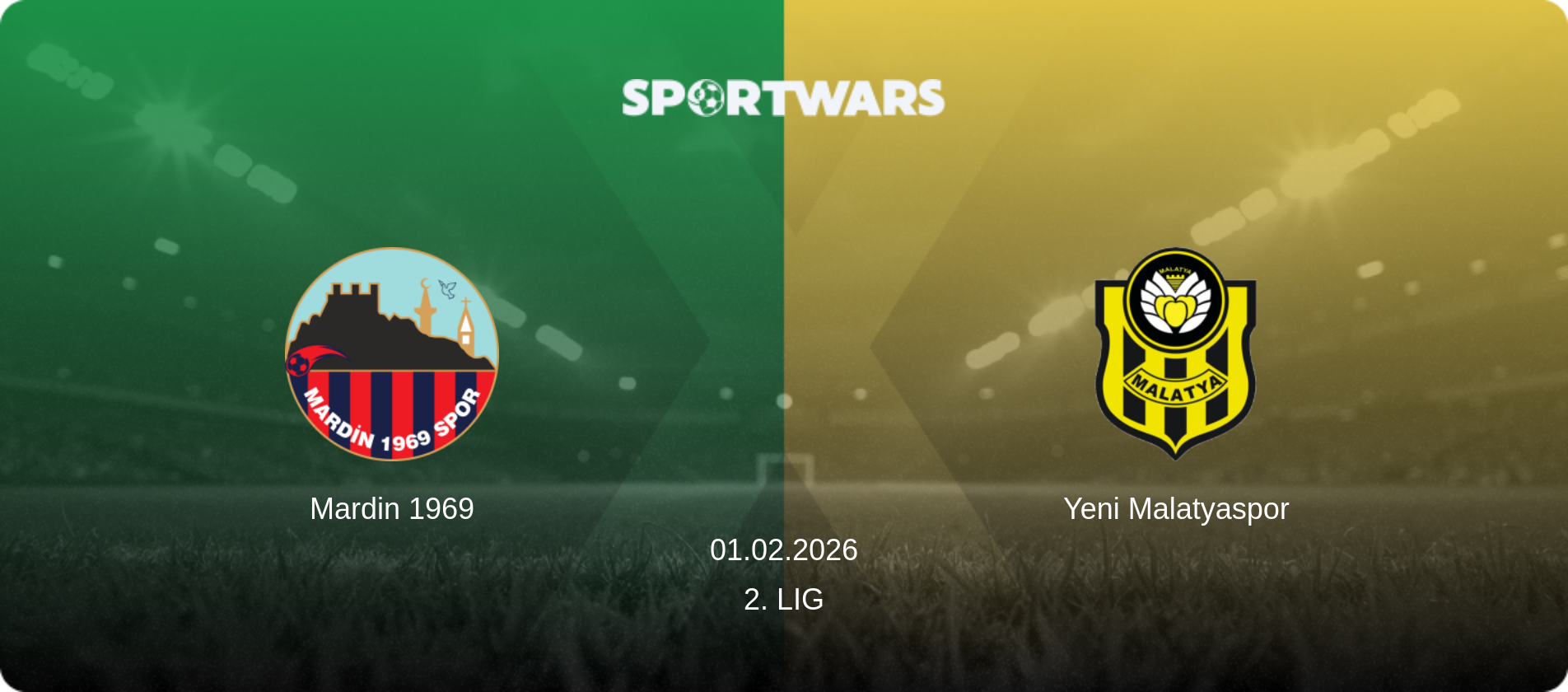 Mardin 1969 — Yeni Malatyaspor, 01.02.2026 — 2. Lig (match preview)