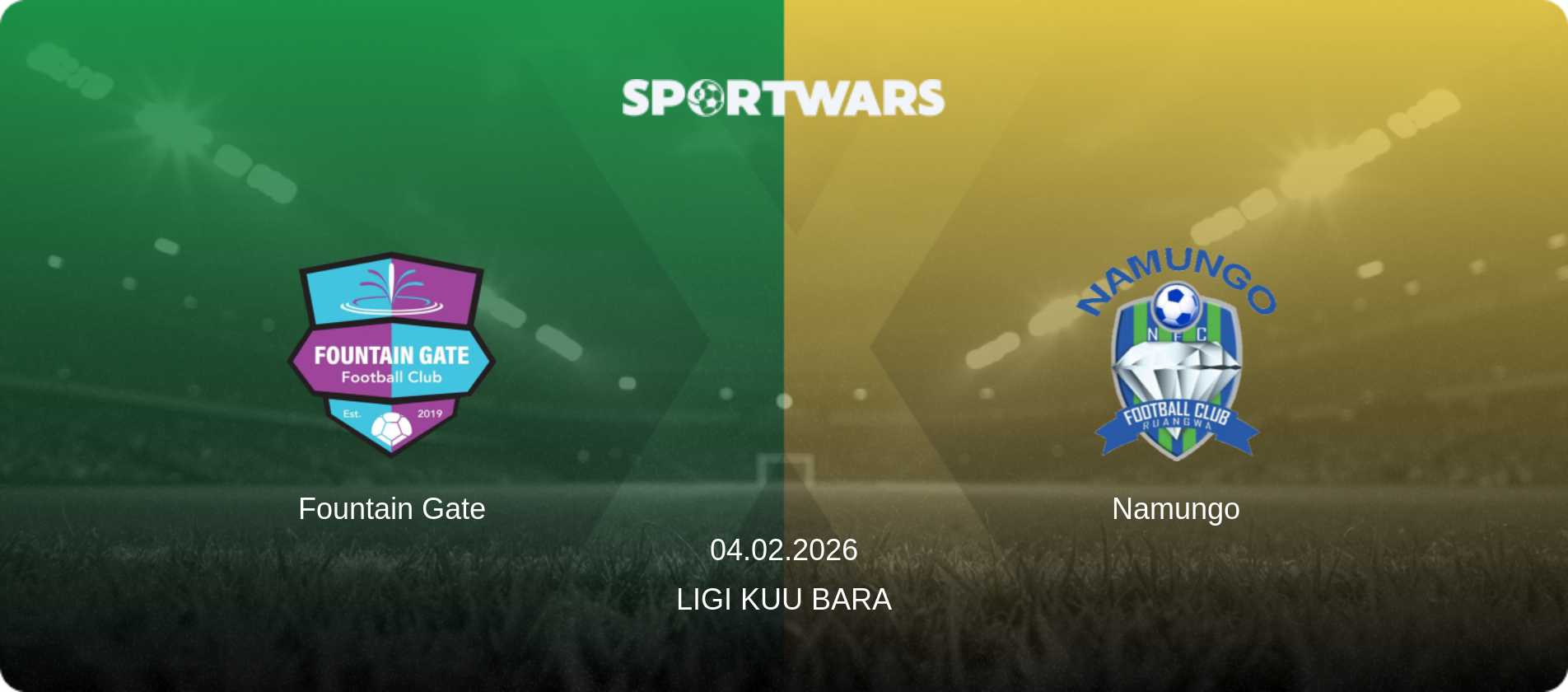 Fountain Gate — Namungo, 04.02.2026 — Ligi kuu Bara (match preview)