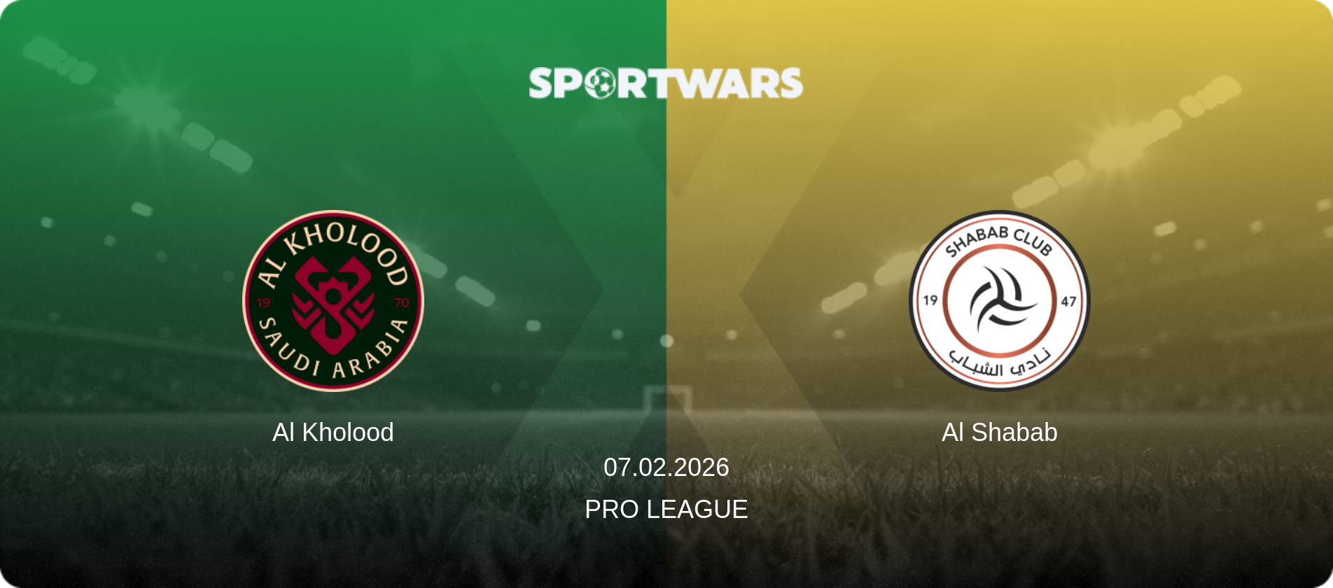 Al Kholood — Al Shabab, 07.02.2026 — Pro League (match preview)