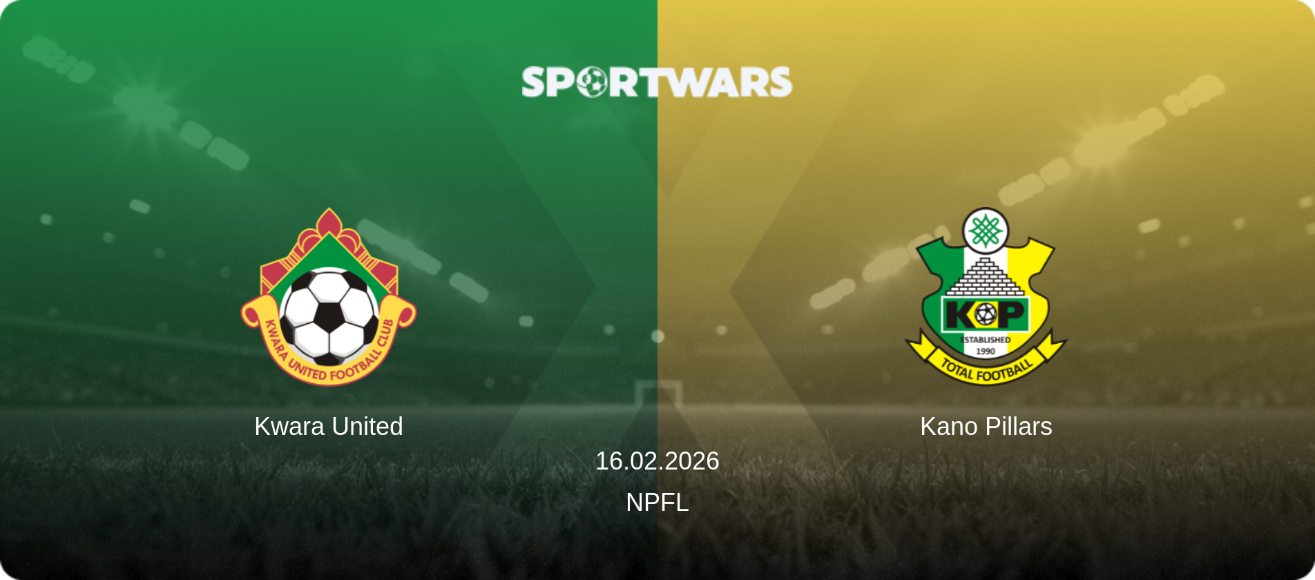 Kwara United — Kano Pillars, 16.02.2026 — NPFL (match preview)