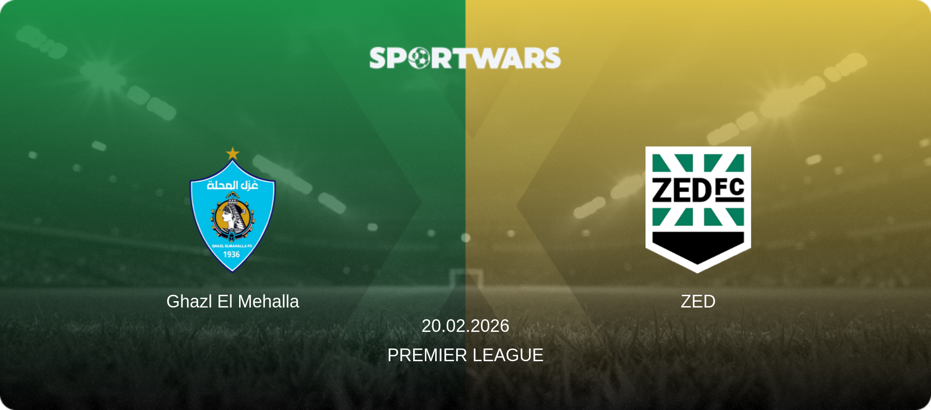Ghazl El Mehalla — ZED, 20.02.2026 — Premier League (match preview)