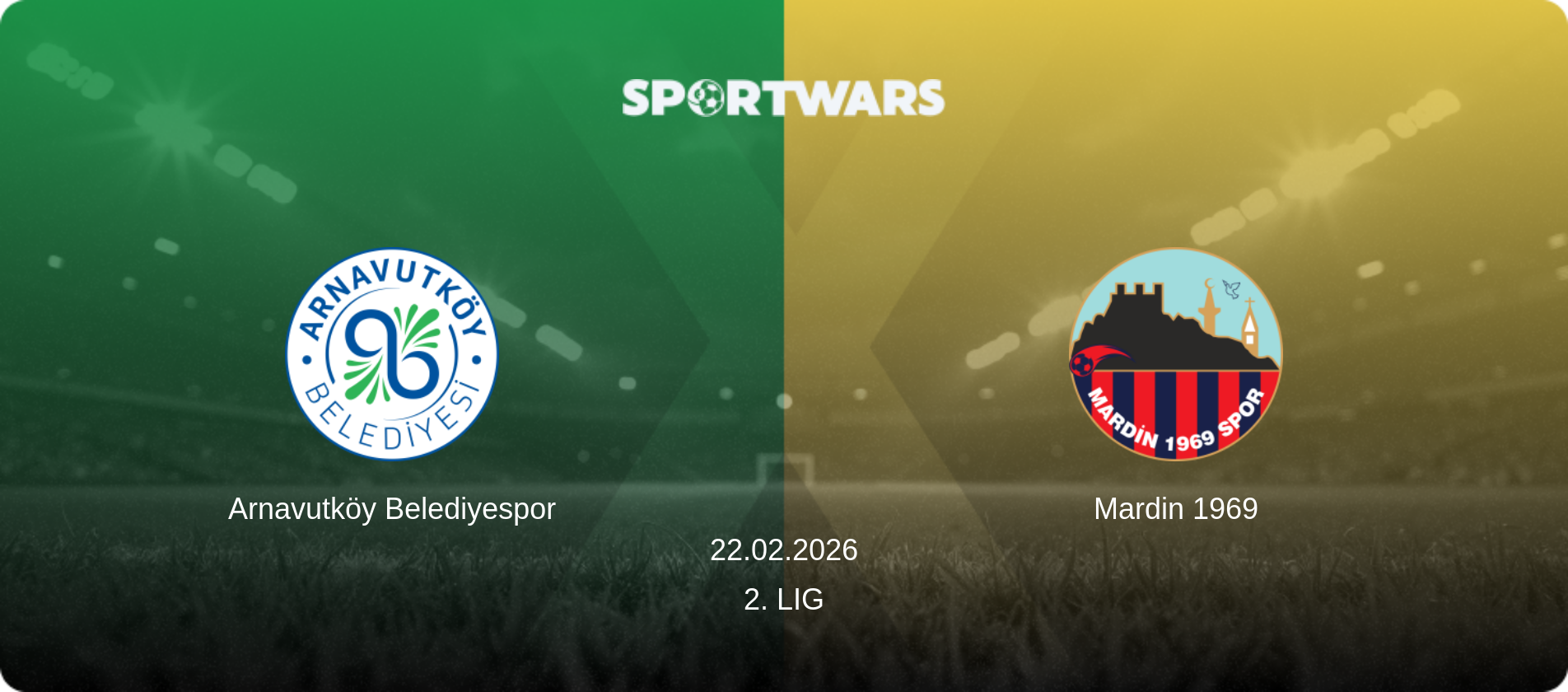 Arnavutköy Belediyespor — Mardin 1969, 22.02.2026 — 2. Lig (match preview)