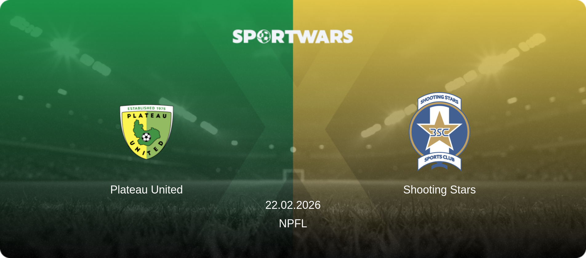 Plateau United — Shooting Stars, 22.02.2026 — NPFL (match preview)