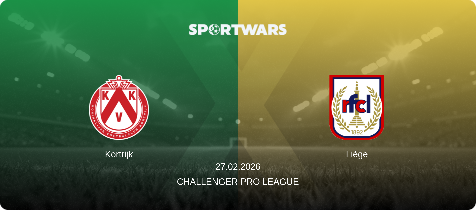 Kortrijk — Liège, 27.02.2026 — Challenger Pro League (match preview)