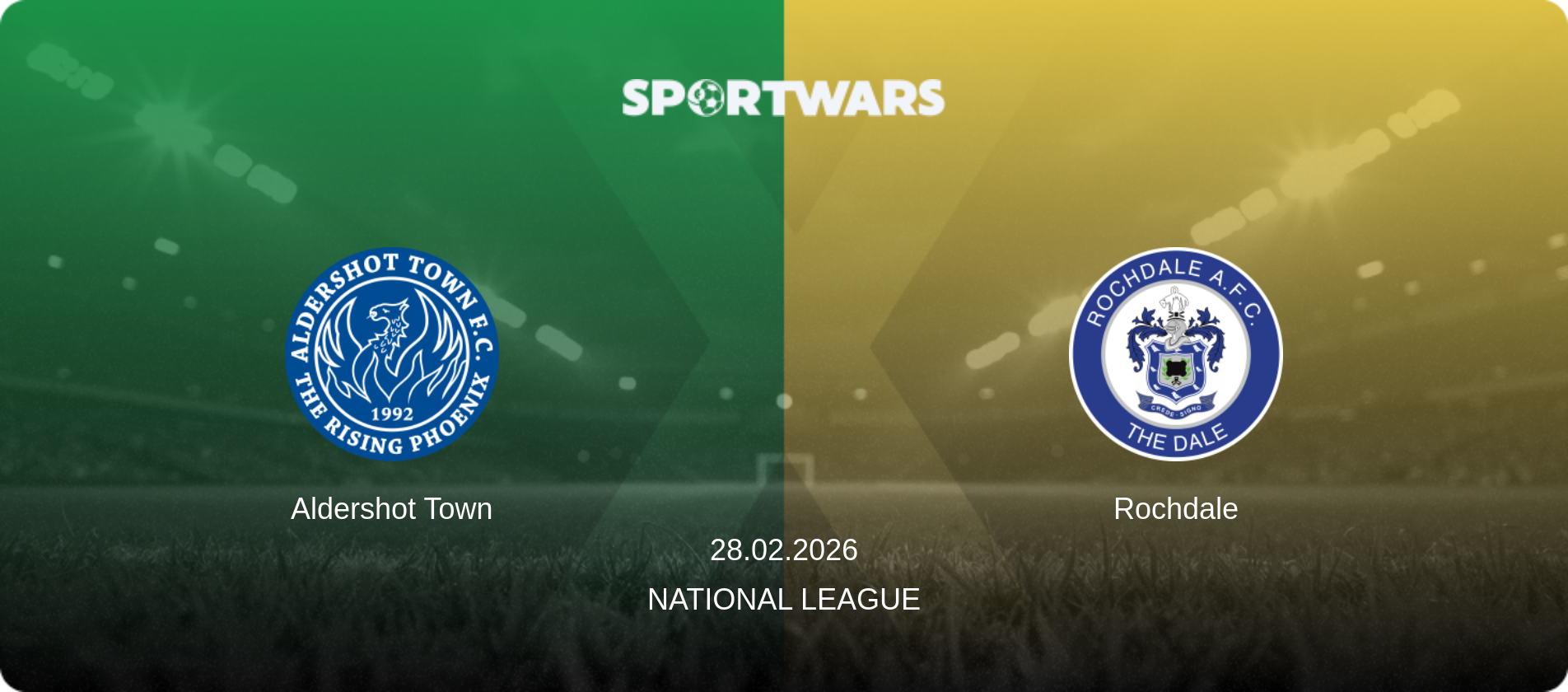 Aldershot Town — Rochdale, 28.02.2026 — National League (match preview)