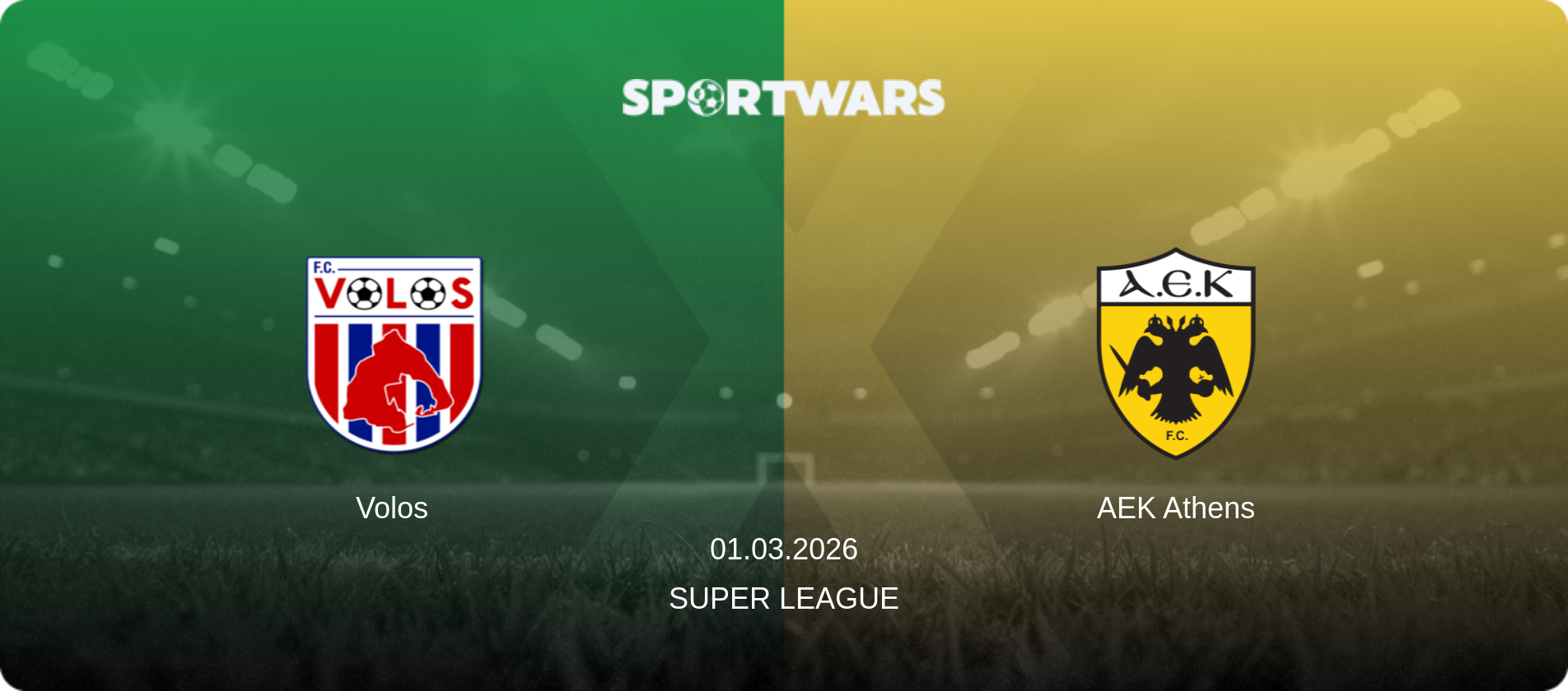 Volos — AEK Athens, 01.03.2026 — Super League (match preview)