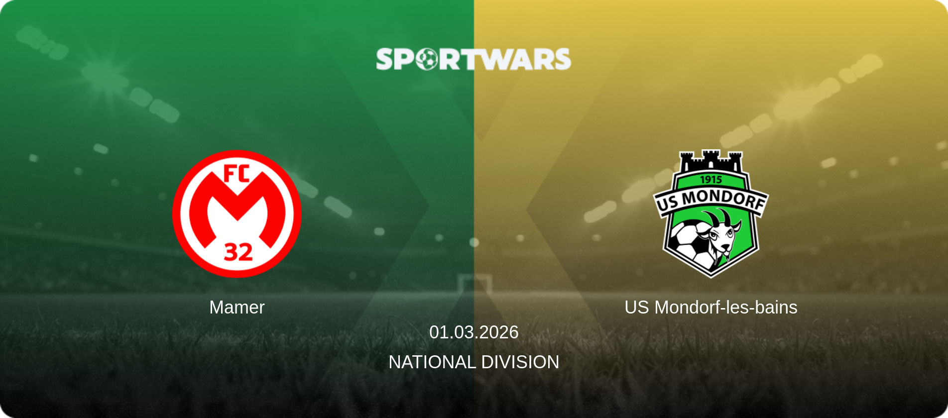 Mamer — US Mondorf-les-bains, 01.03.2026 — National Division (match preview)