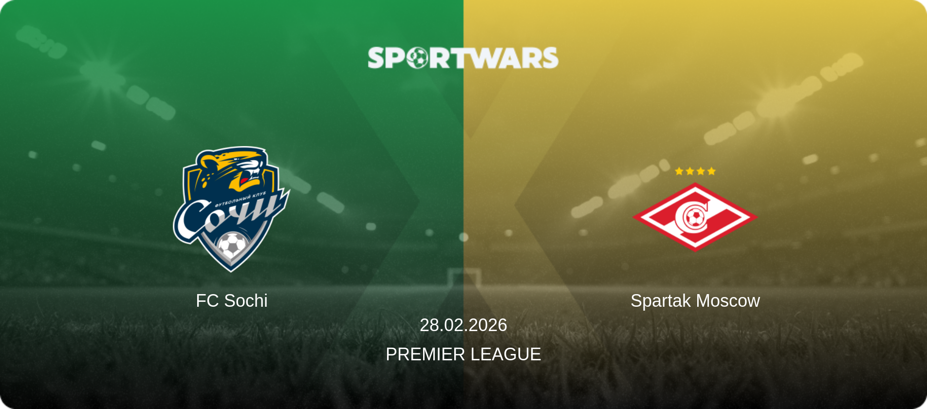 FC Sochi — Spartak Moscow, 28.02.2026 — Premier League (match preview)