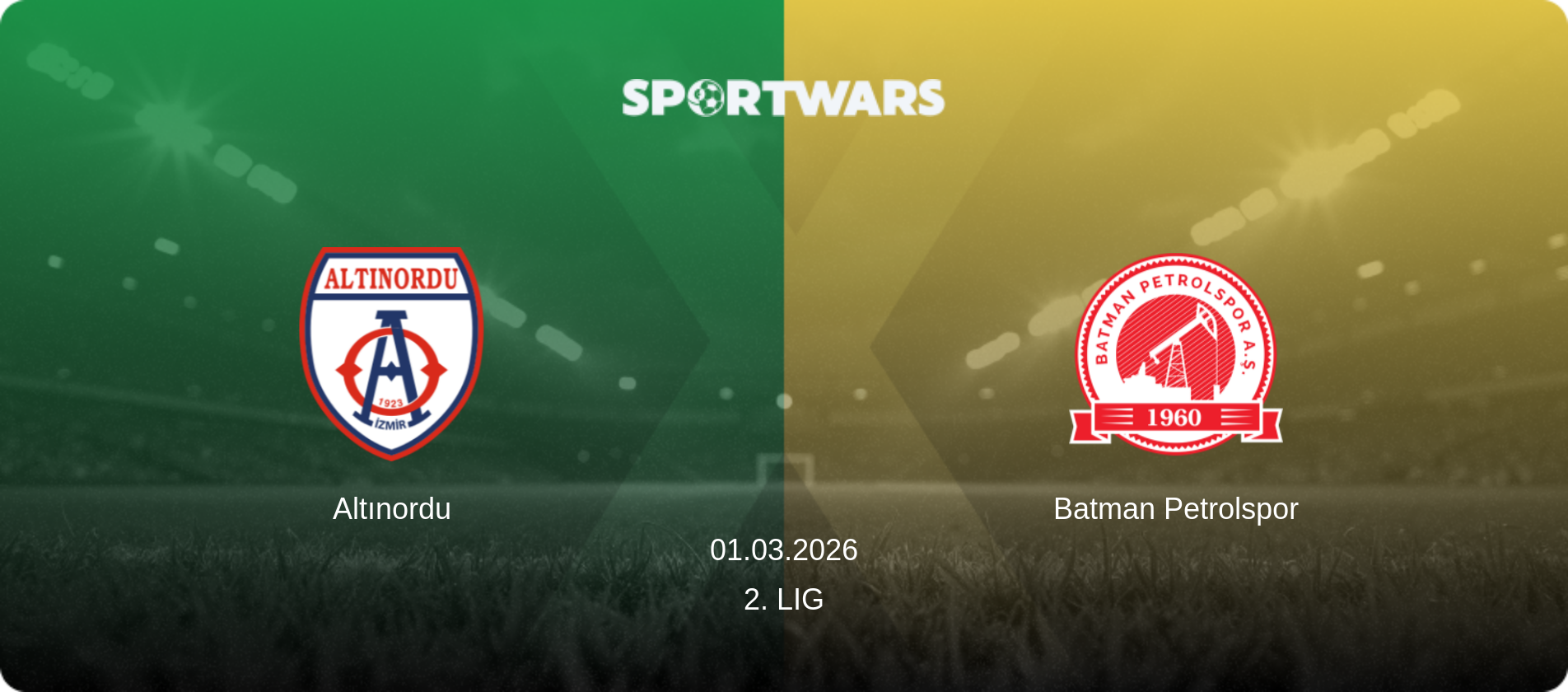 Altınordu — Batman Petrolspor, 01.03.2026 — 2. Lig (match preview)