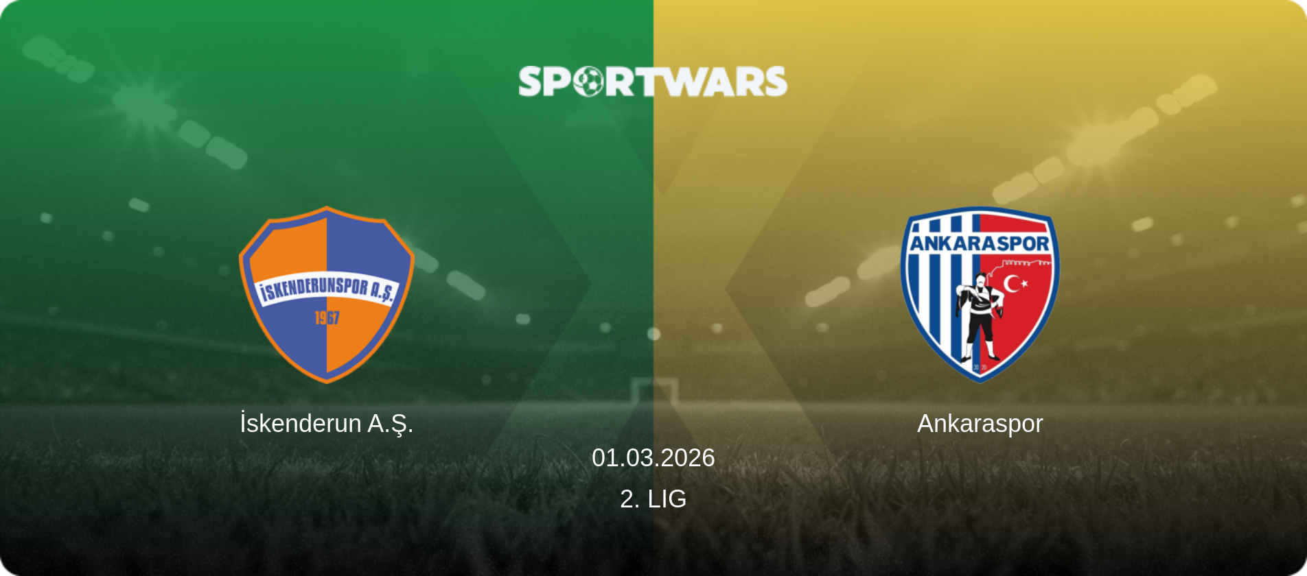 İskenderun A.Ş. — Ankaraspor, 01.03.2026 — 2. Lig (match preview)
