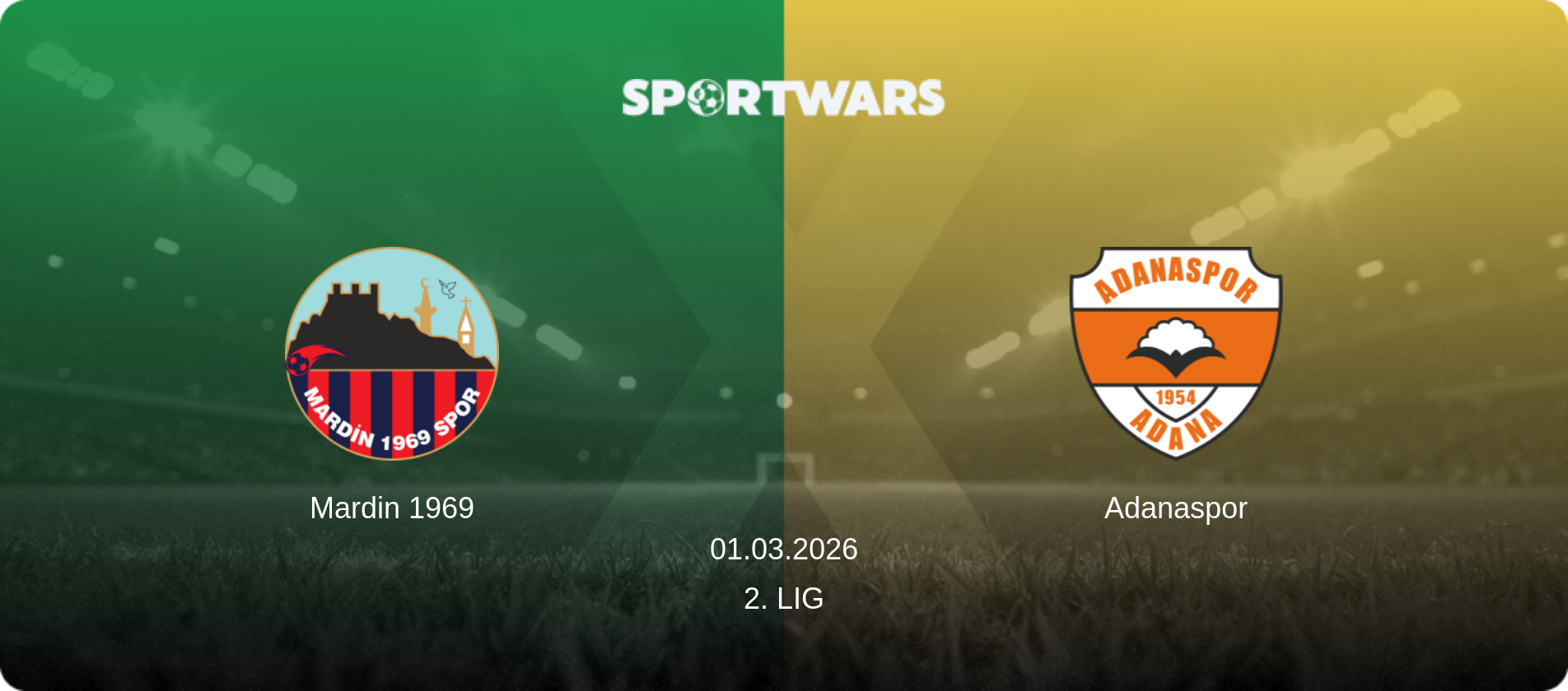 Mardin 1969 — Adanaspor, 01.03.2026 — 2. Lig (match preview)
