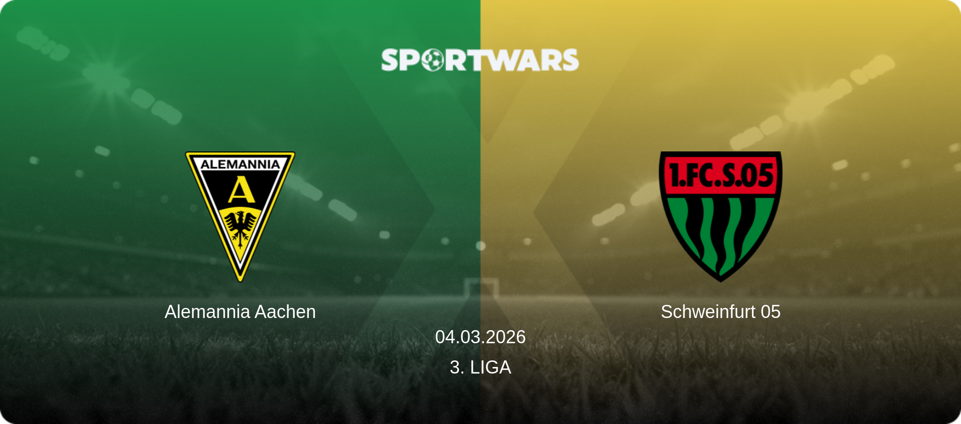 Alemannia Aachen — Schweinfurt 05, 04.03.2026 — 3. Liga (match preview)