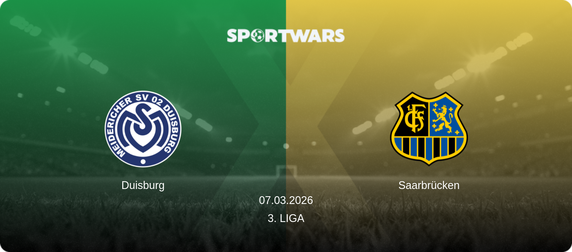 Duisburg — Saarbrücken, 07.03.2026 — 3. Liga (match preview)