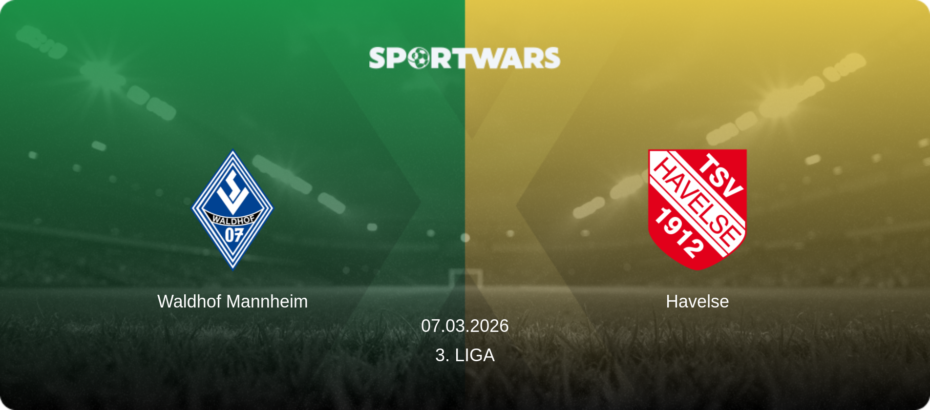 Waldhof Mannheim — Havelse, 07.03.2026 — 3. Liga (match preview)