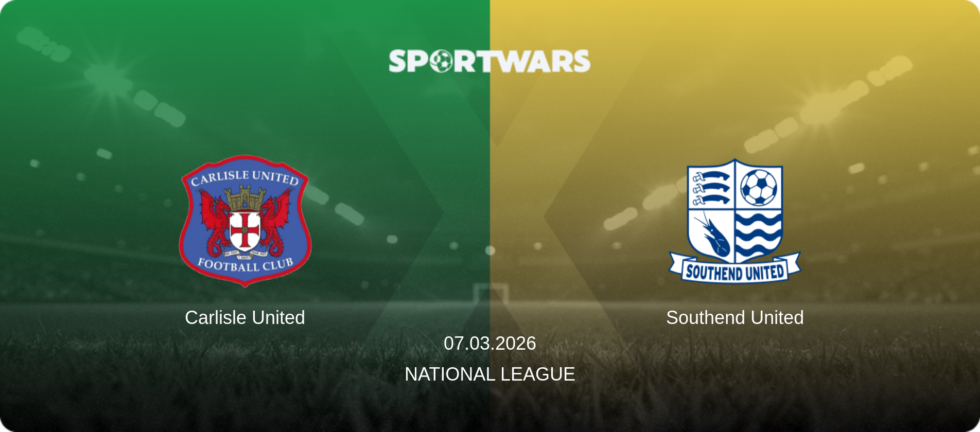 Carlisle United — Southend United, 07.03.2026 — National League (match preview)