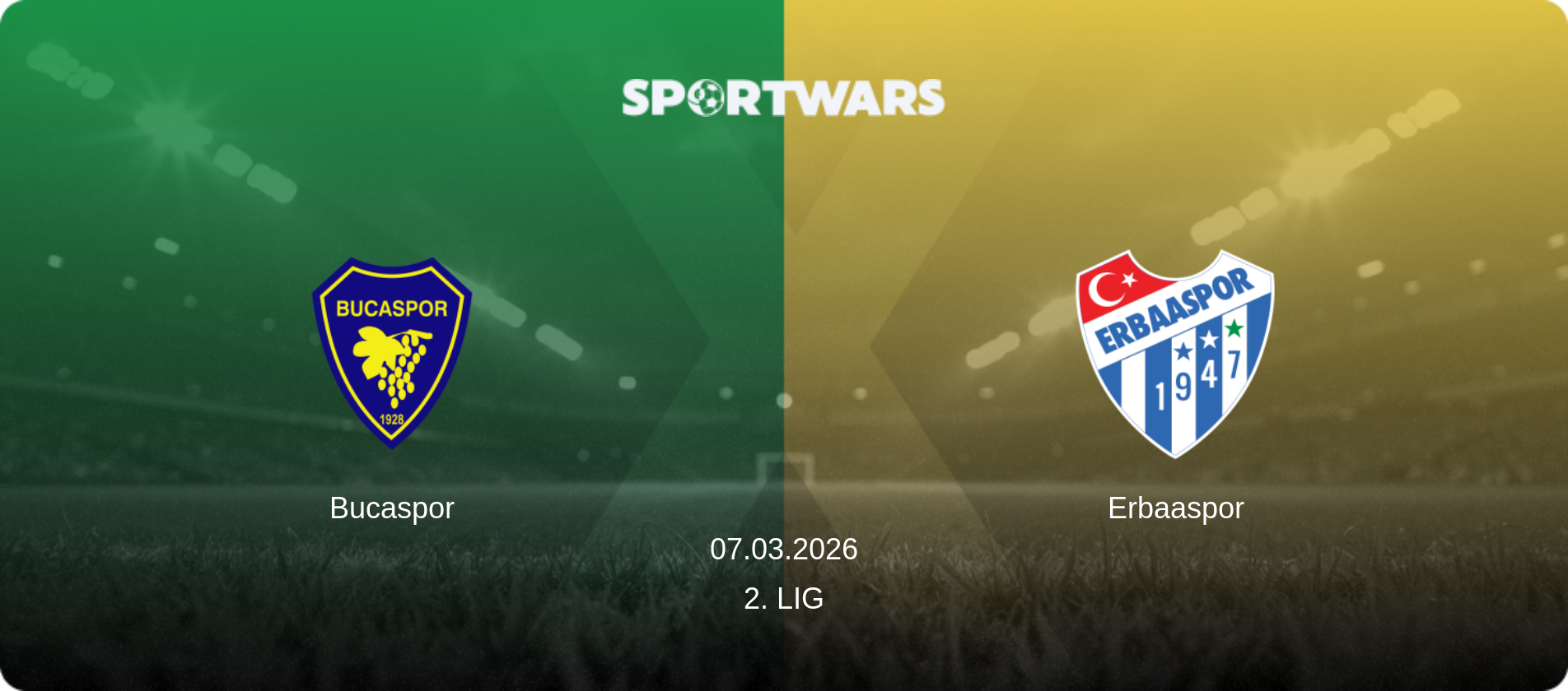 Bucaspor — Erbaaspor, 07.03.2026 — 2. Lig (match preview)