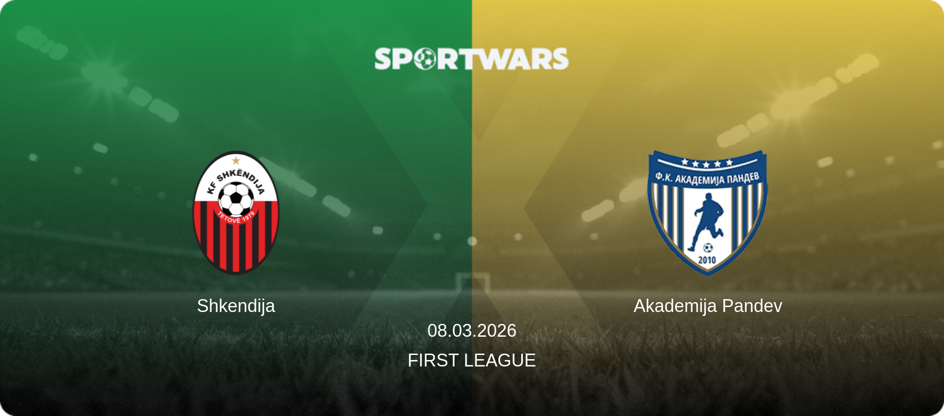 Shkendija — Akademija Pandev, 08.03.2026 — First League (match preview)