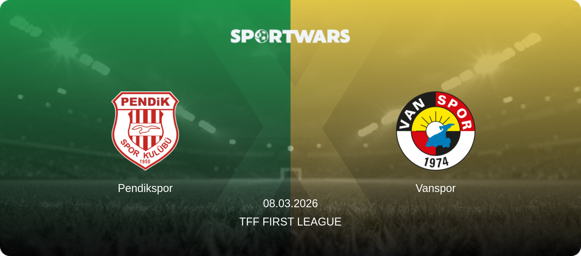 Pendikspor — Vanspor, 08.03.2026 — TFF First League (match preview)