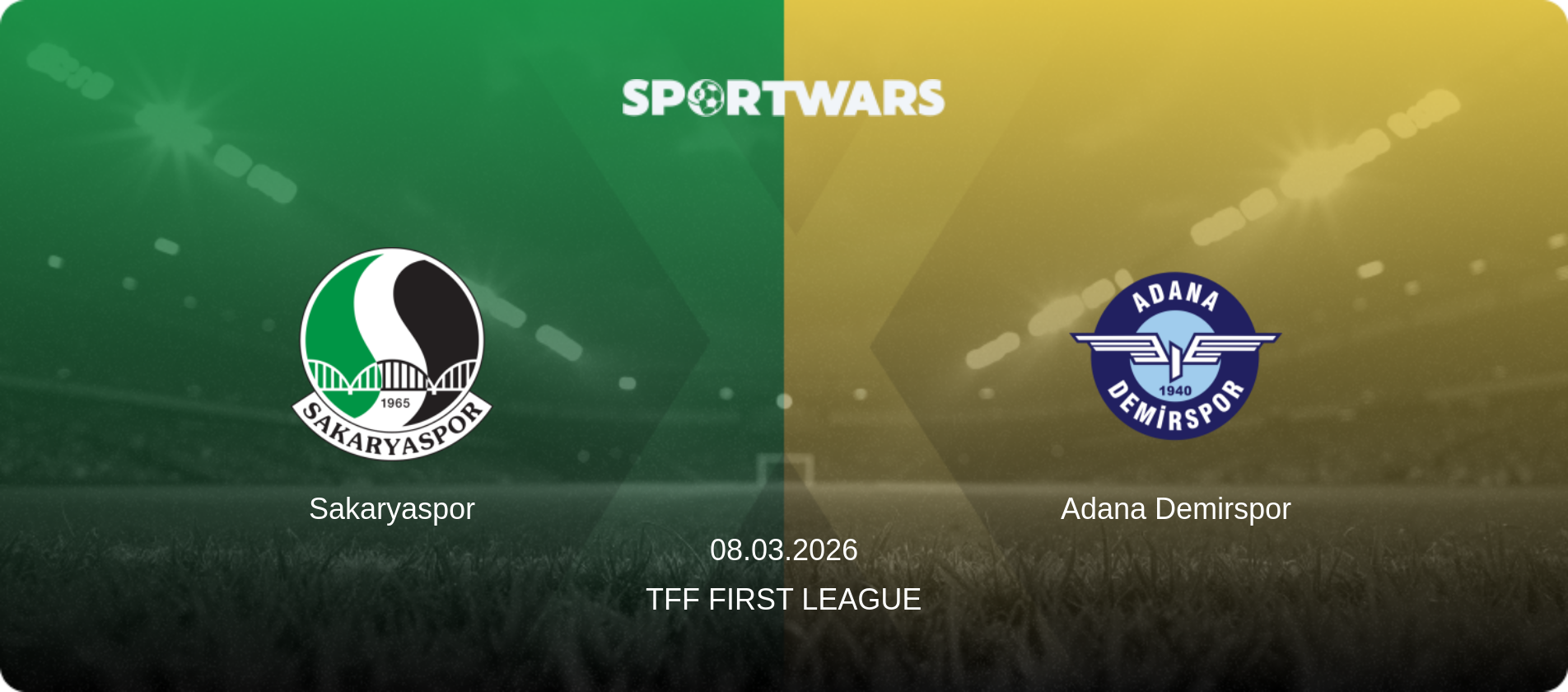 Sakaryaspor — Adana Demirspor, 08.03.2026 — TFF First League (match preview)