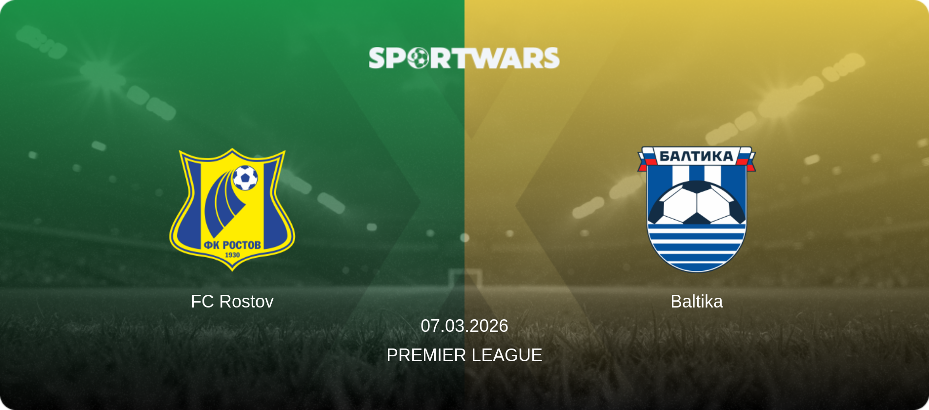 FC Rostov — Baltika, 07.03.2026 — Premier League (match preview)