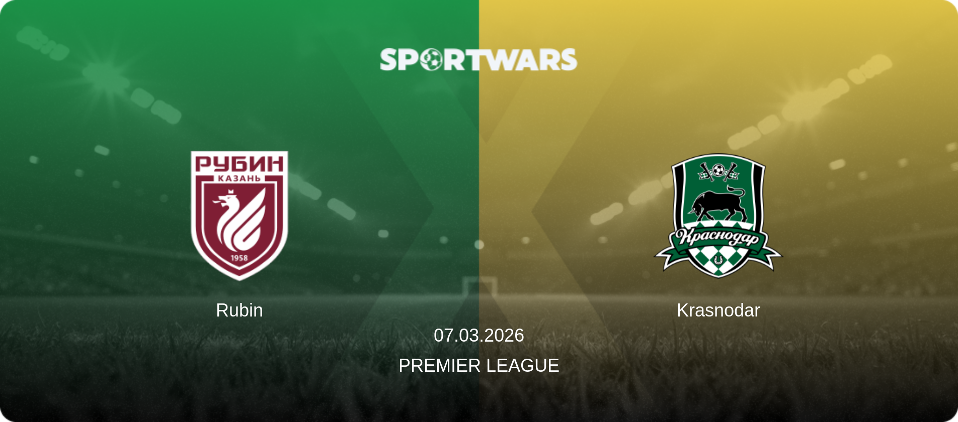 Rubin — Krasnodar, 07.03.2026 — Premier League (match preview)